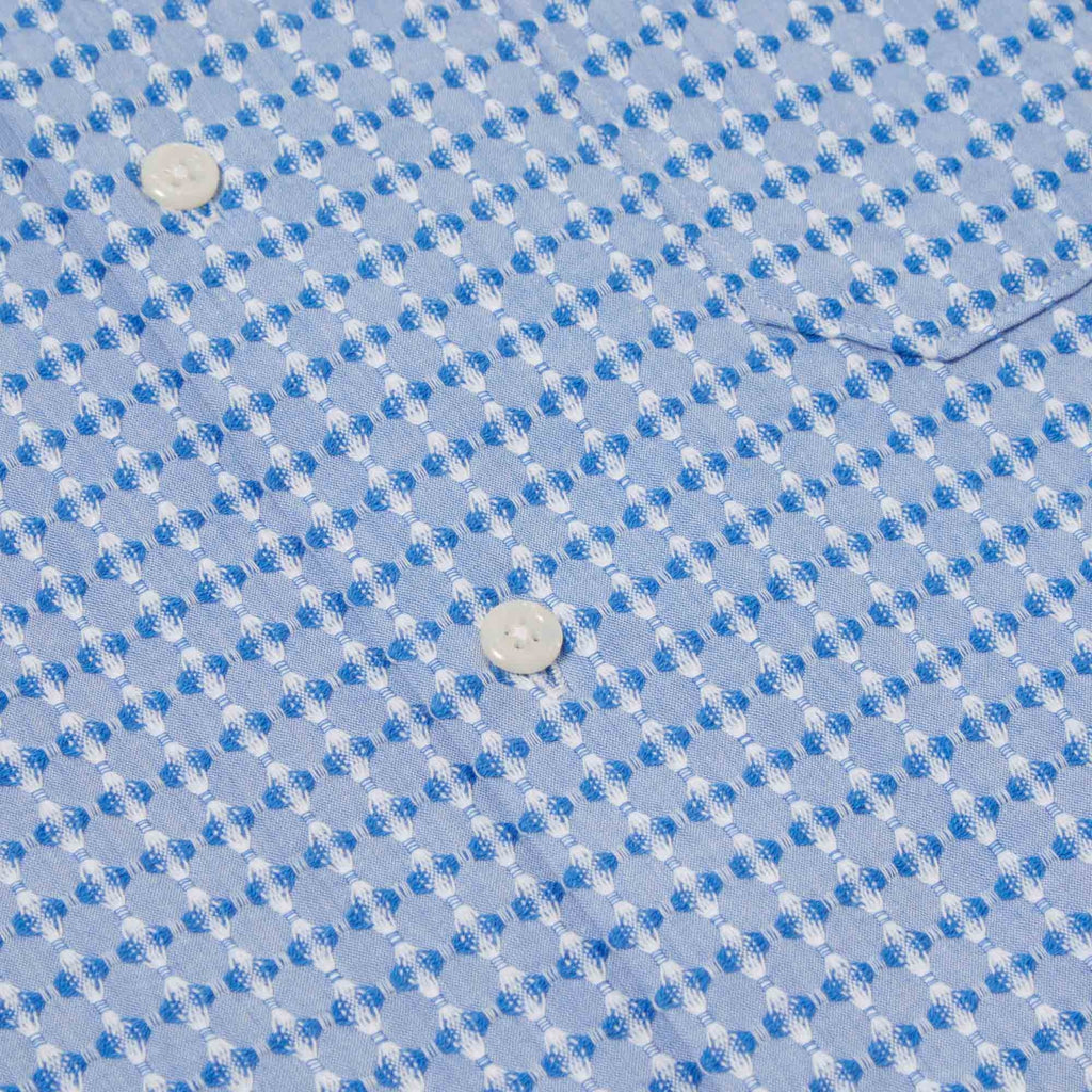 Universal Works Road Shirt - Blue Delos Cotton