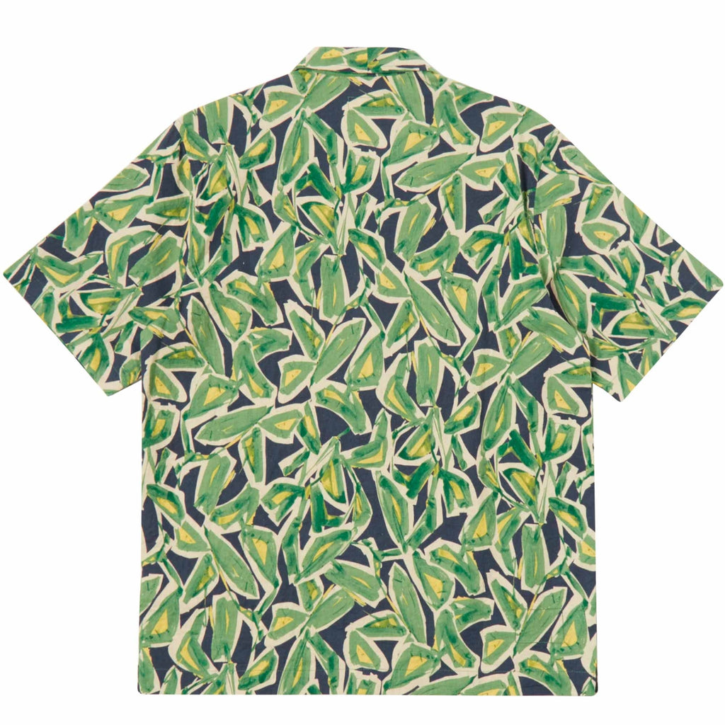 Universal Works Minari Shirt - Navy Artist Flower Lincot