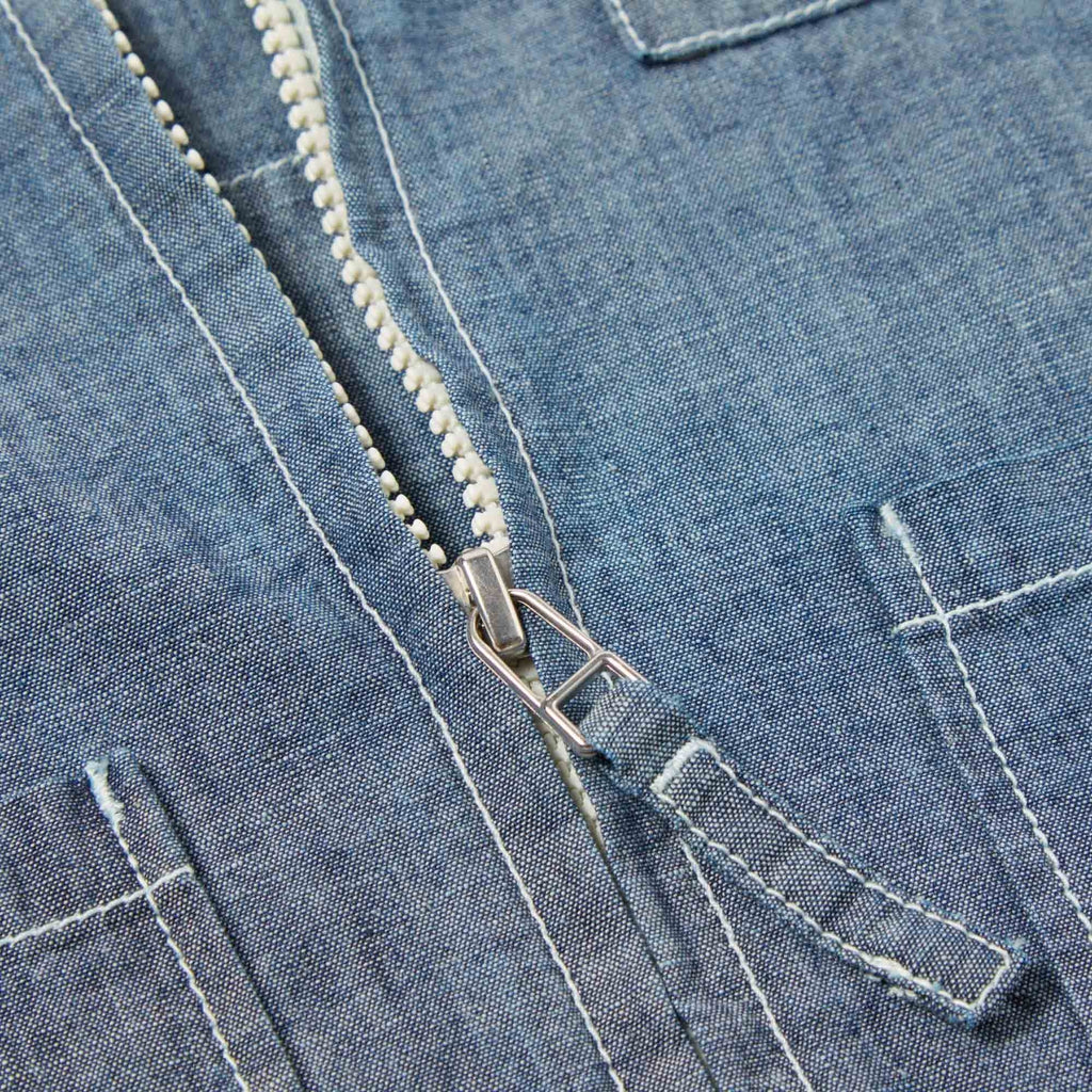 Universal Works Marine Gilet - Indigo Chambray