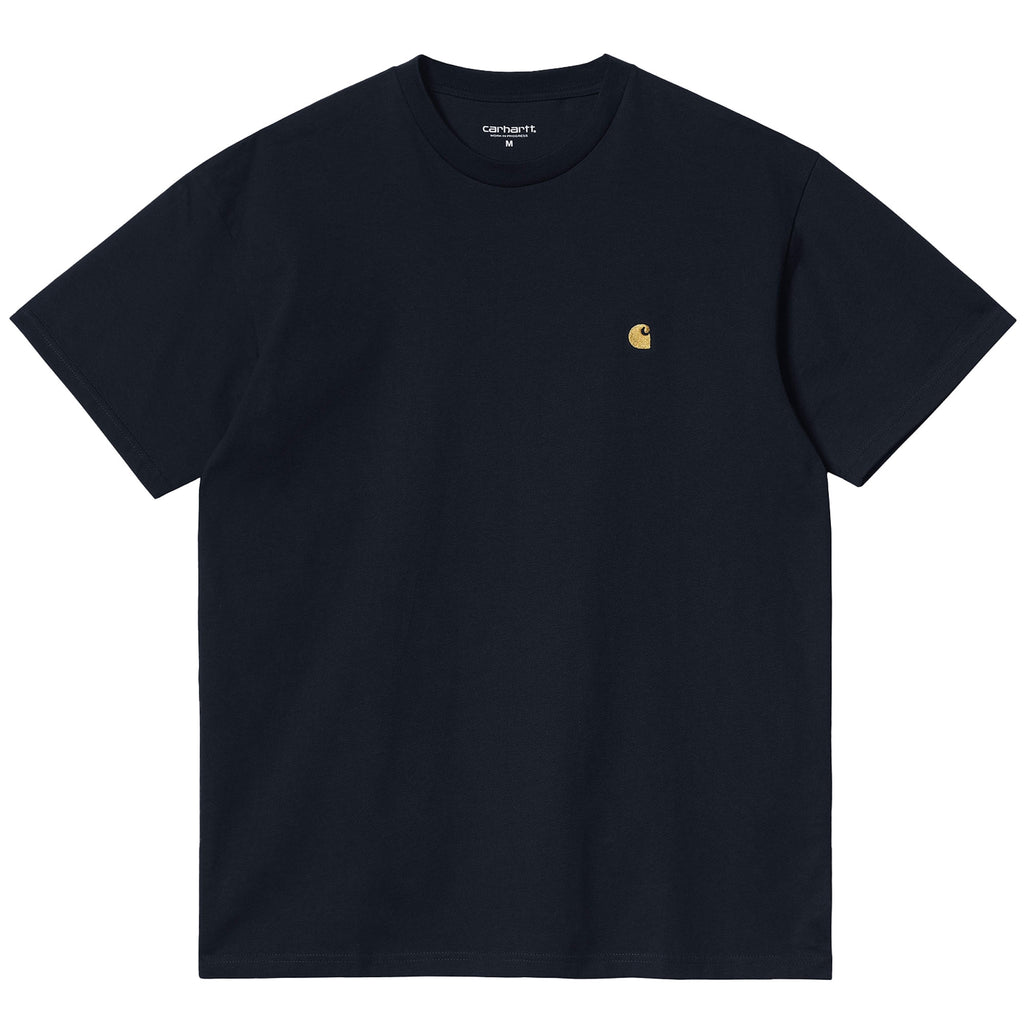 Carhartt WIP Short Sleeve Chase T-Shirt - Dark Navy