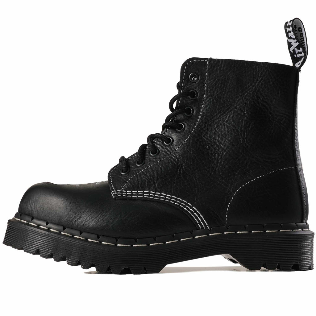 1460 Pascal Bex Steel Toe Leather Boots - Black