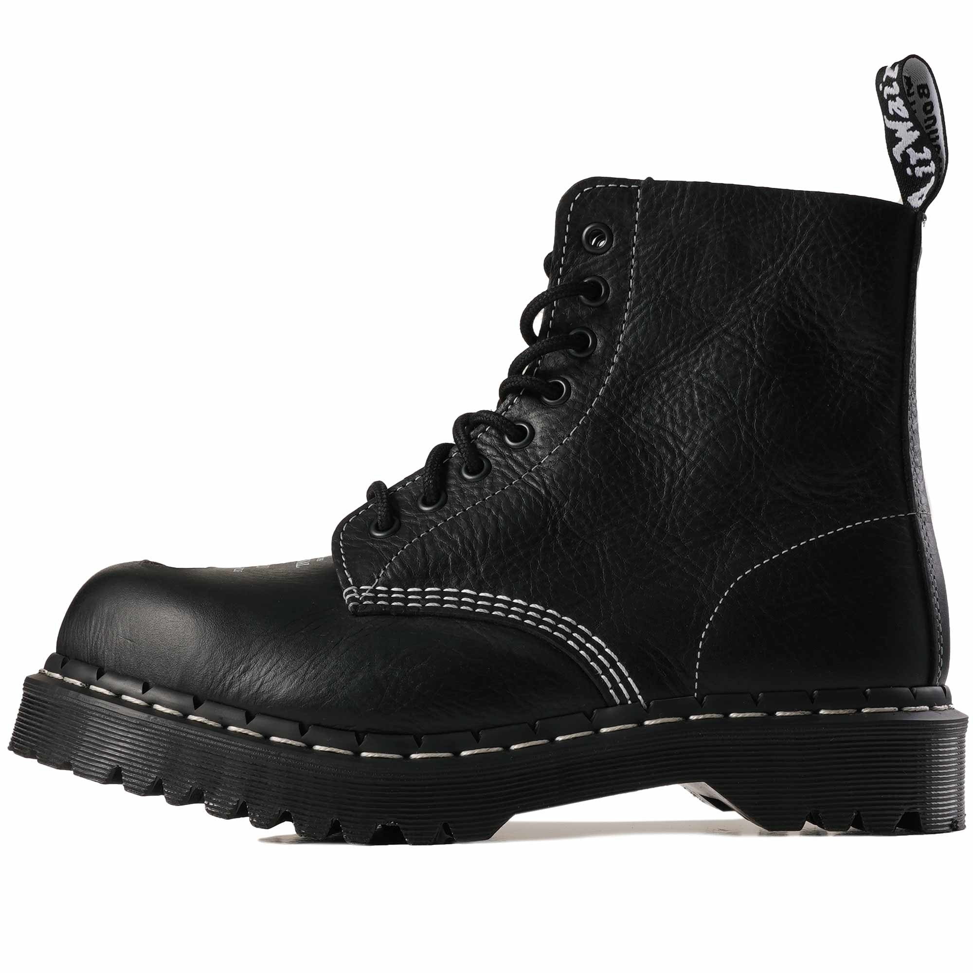 1460 Pascal Bex Steel Toe Leather Boots - Black