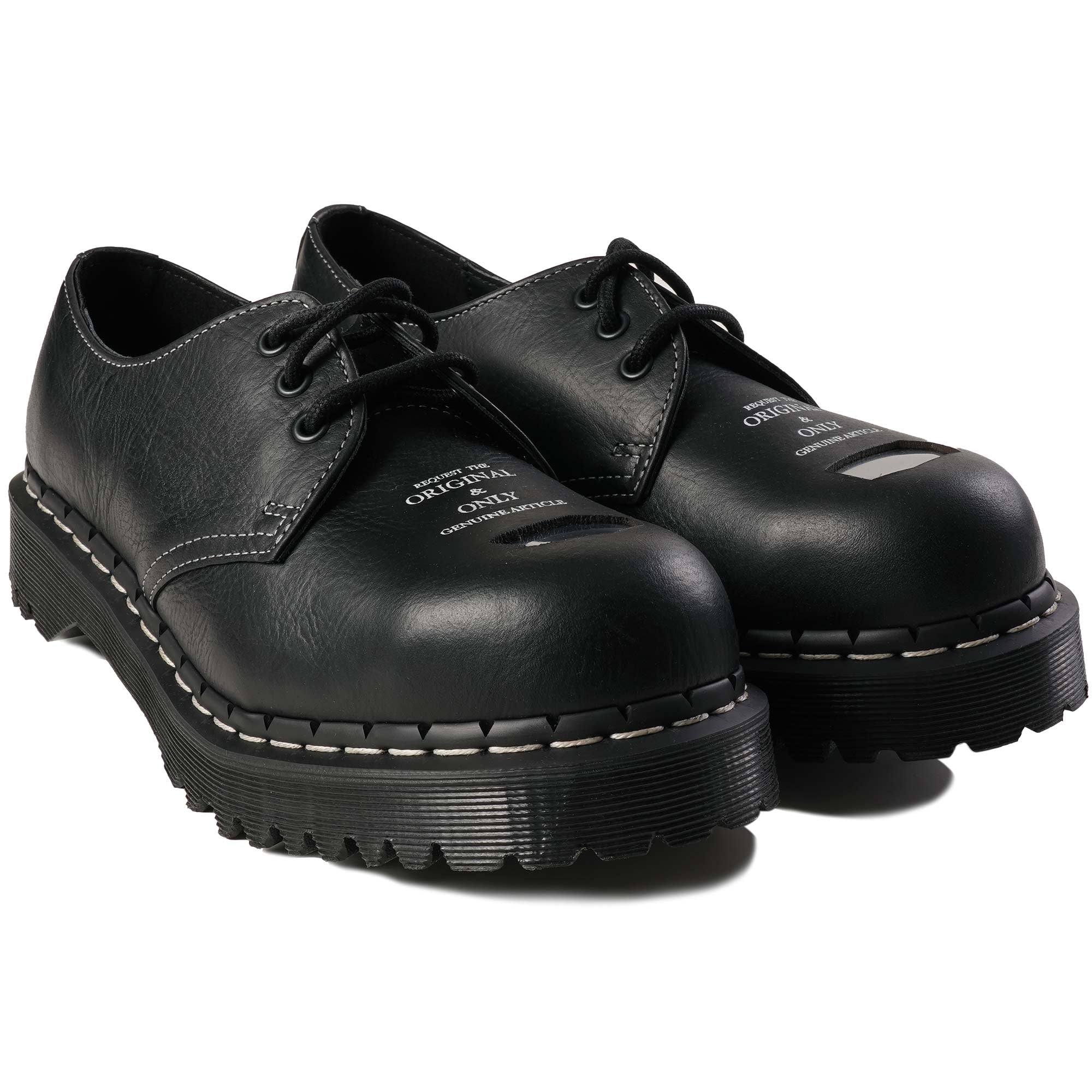 1461 Bex Exposed Steel Toe Oxford Shoes - Black