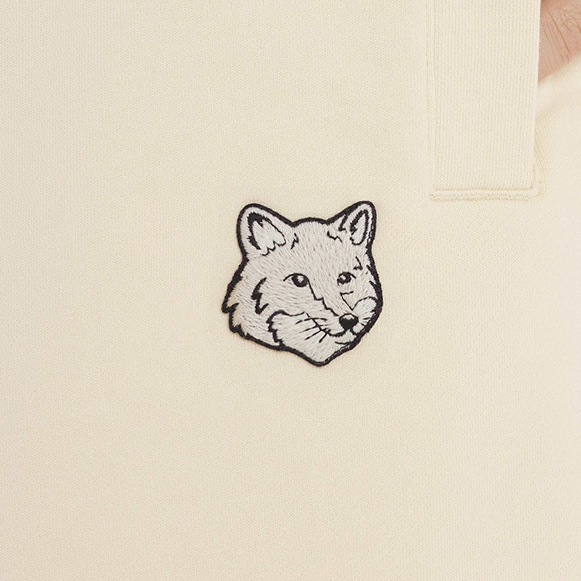 Maison Kitsune Bold Fox Head Patch Oversized Jogger Shorts - Paper