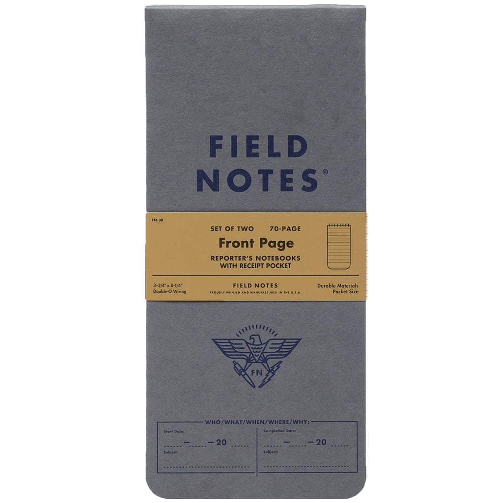 Field Notes Front Page Reporters Notebook - 858493003431 – Stuarts London