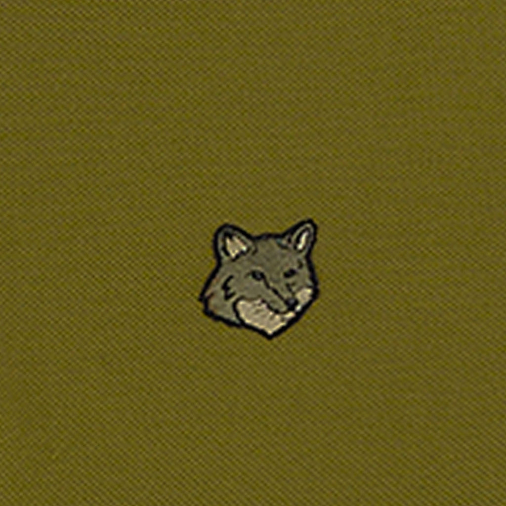Maison Kitsune Bold Fox Head Patch Polo - Khaki