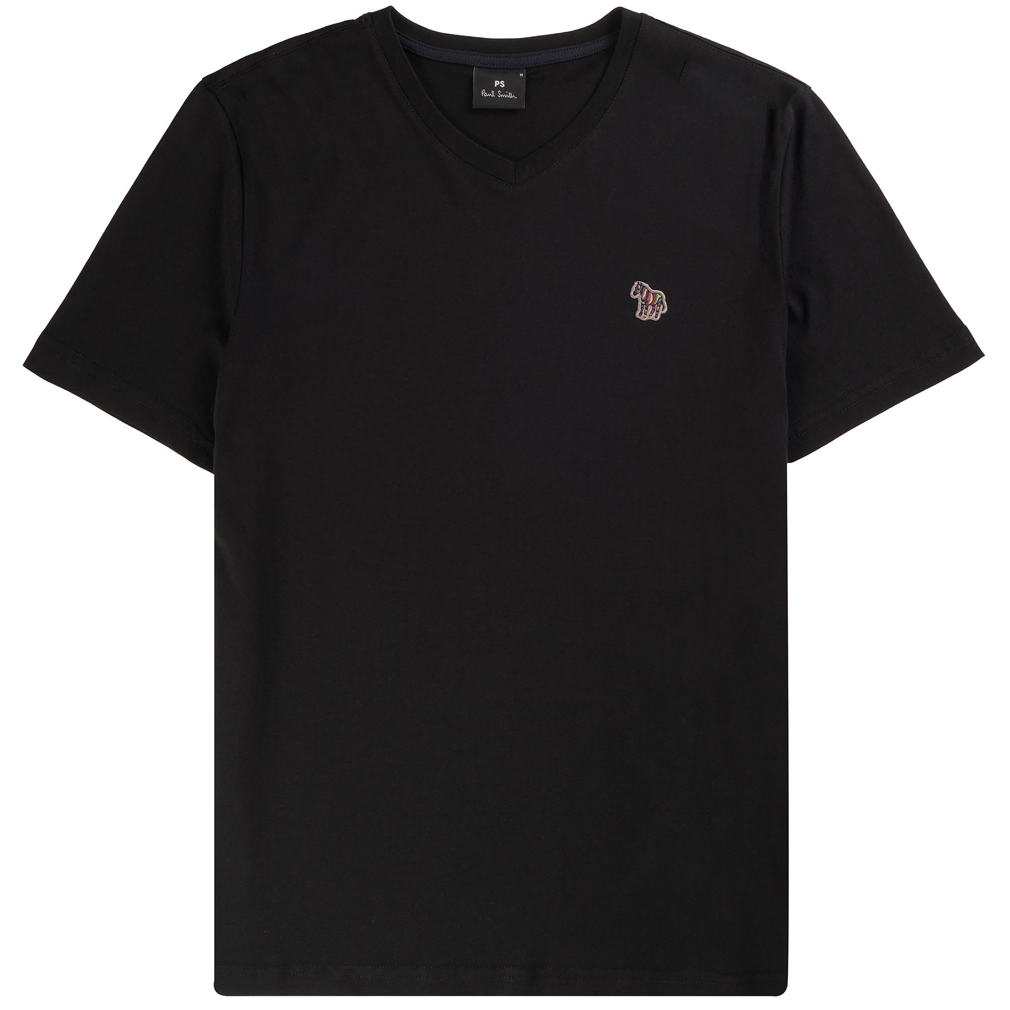 Paul Smith V Neck T-Shirt - Black