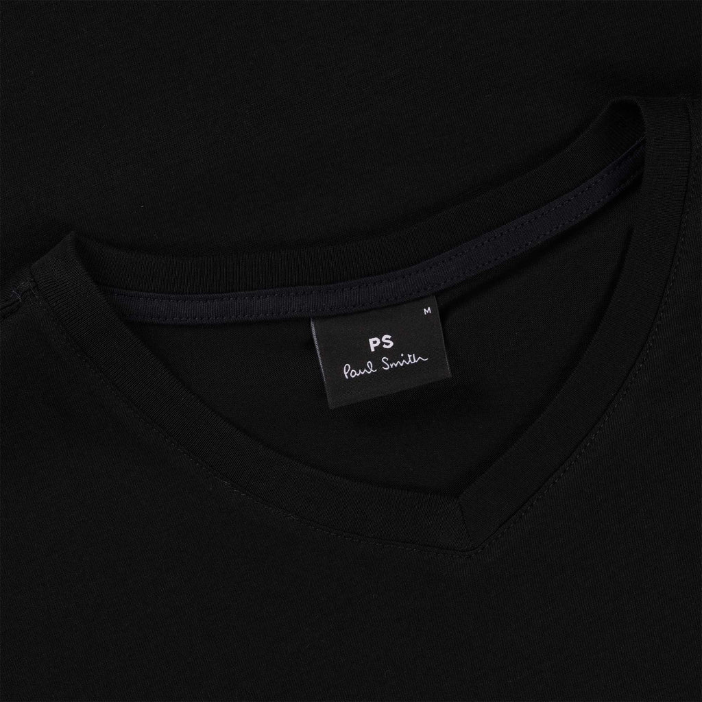 Paul Smith V Neck T-Shirt - Black