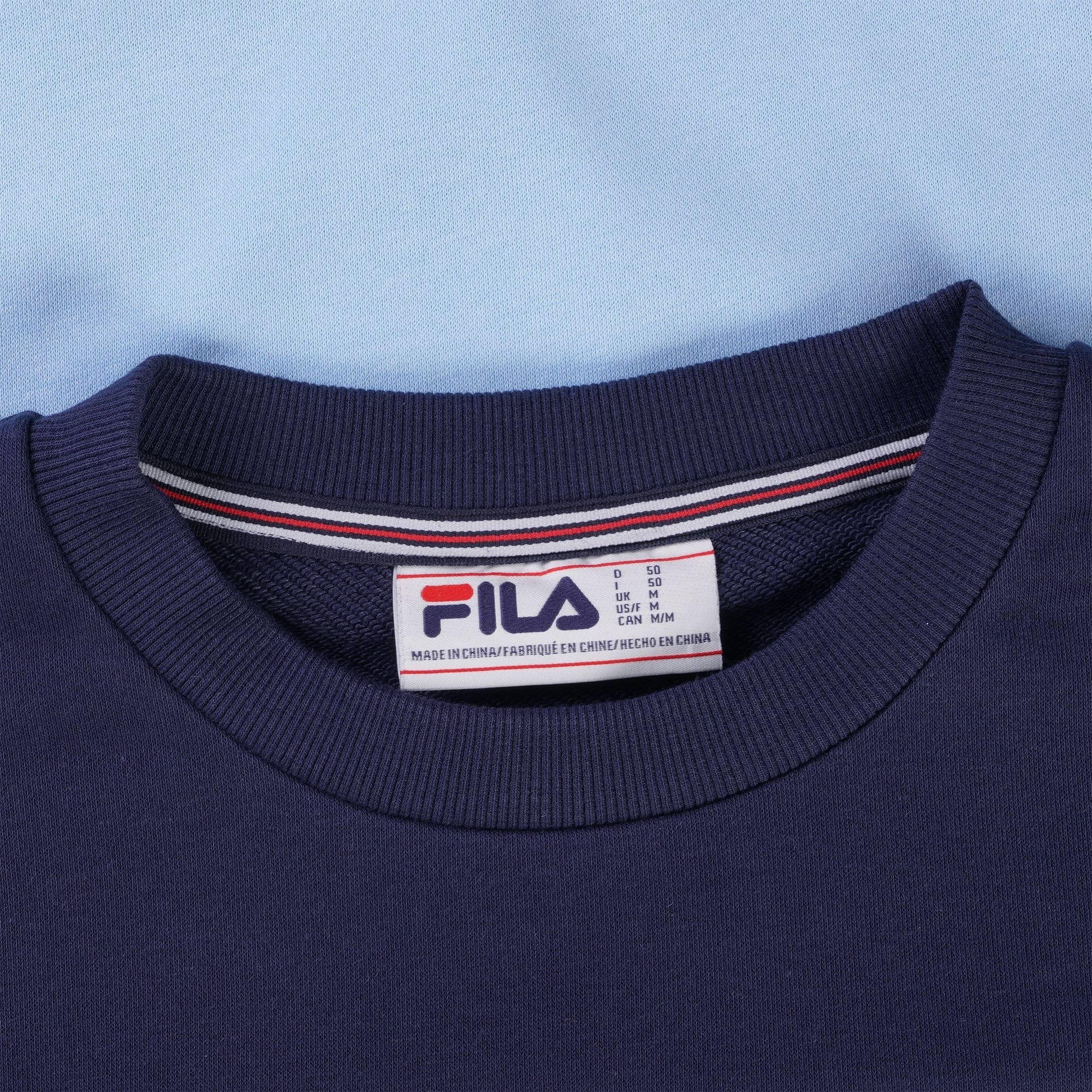 Fila Vintage Matt Colour Block Sweatshirt - Blue Bell