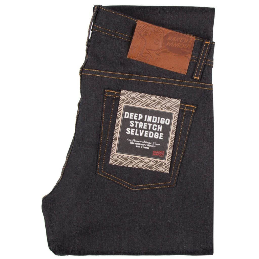 Super Guy Deep Indigo Stretch Selvedge - Indigo