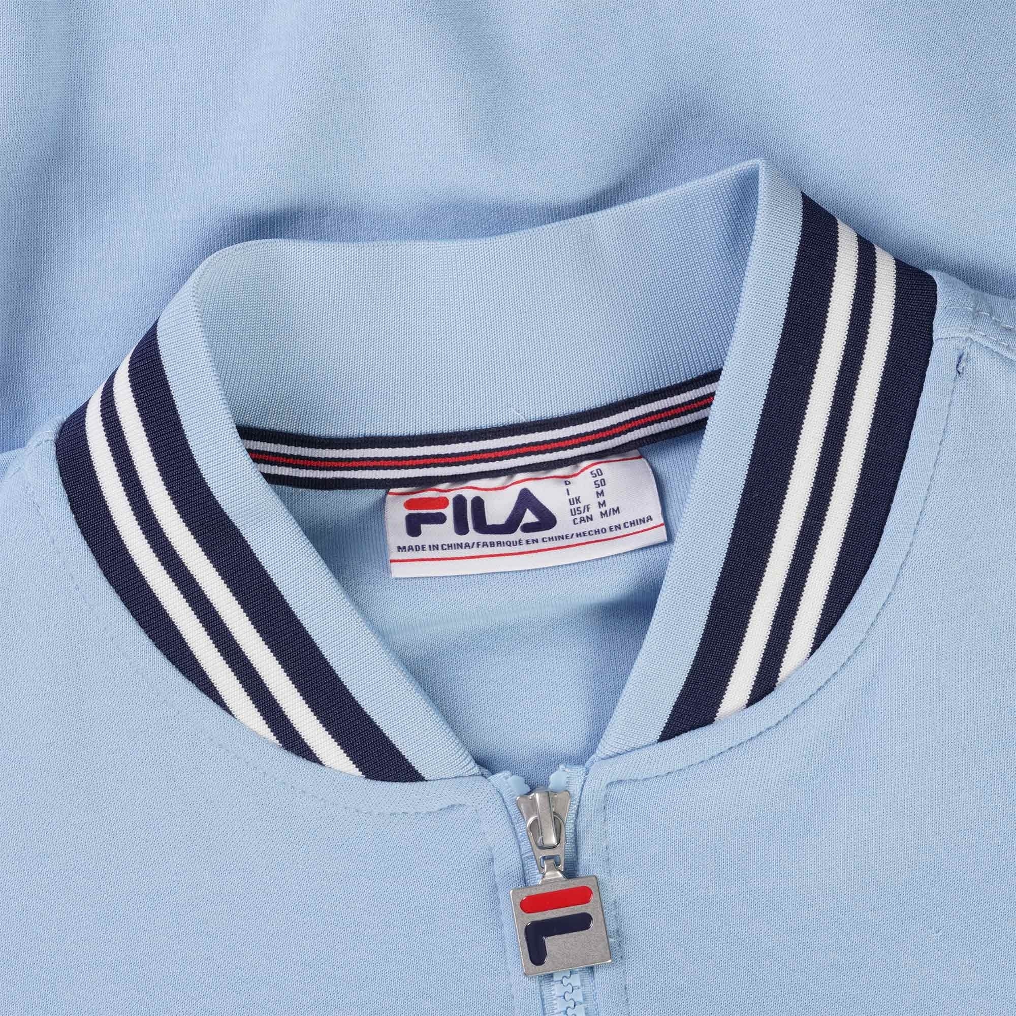 Fila Vintage Settanta Baseball Track Jacket - Blue Bell