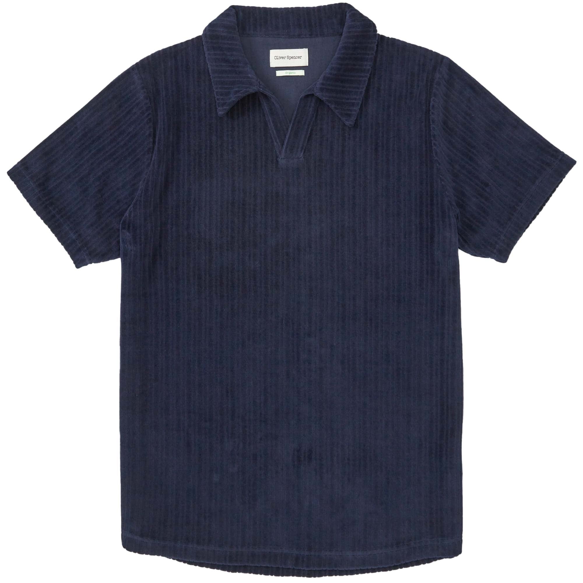 Oliver Spencer Austell Short Sleeve Polo Shirt - Navy