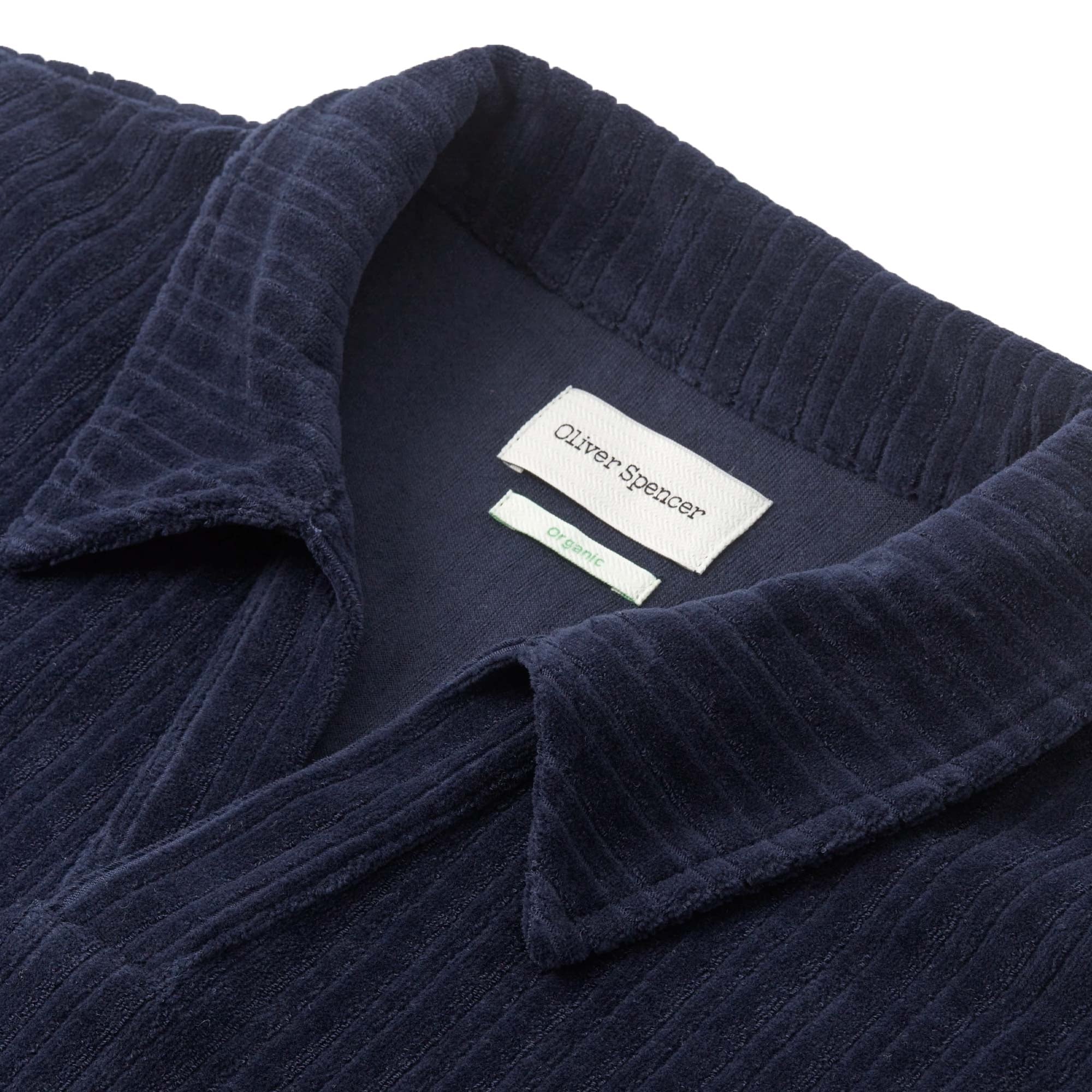 Oliver Spencer Austell Short Sleeve Polo Shirt - Navy