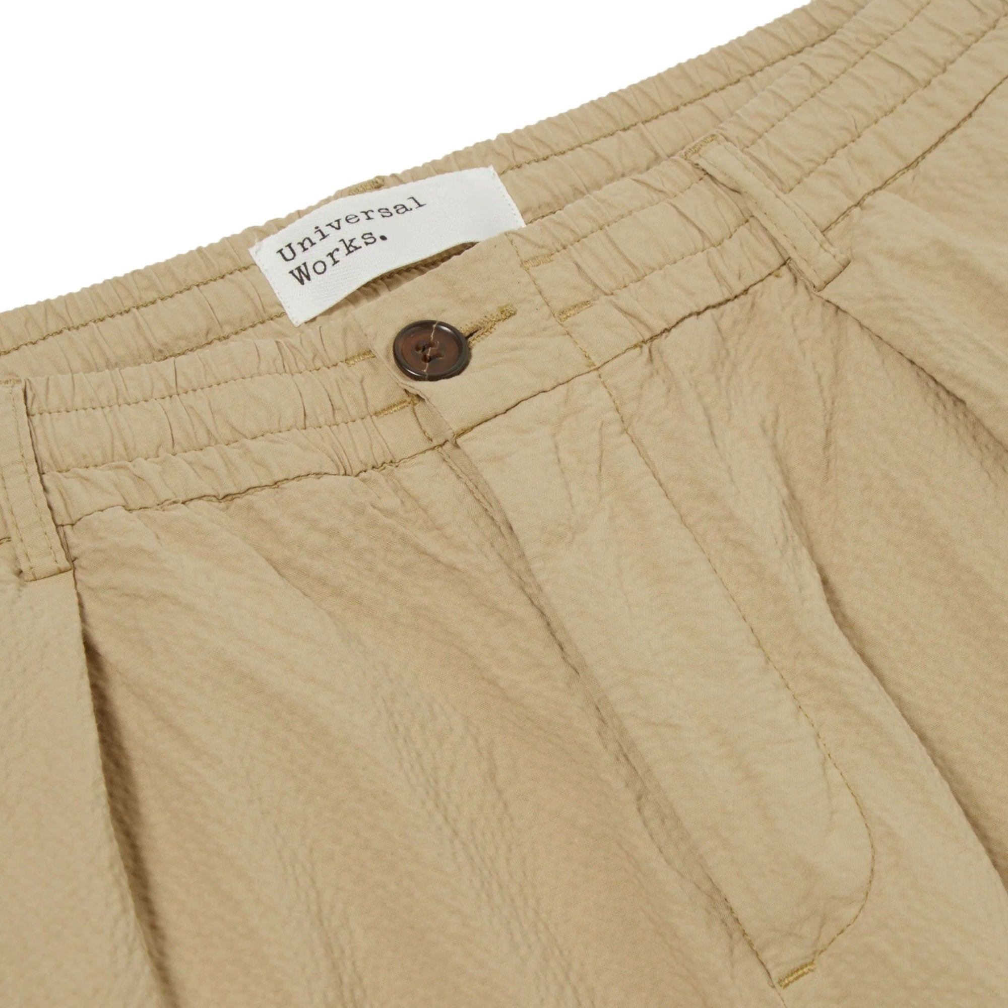 Universal Works Pleated Track Pant - Summer Oak