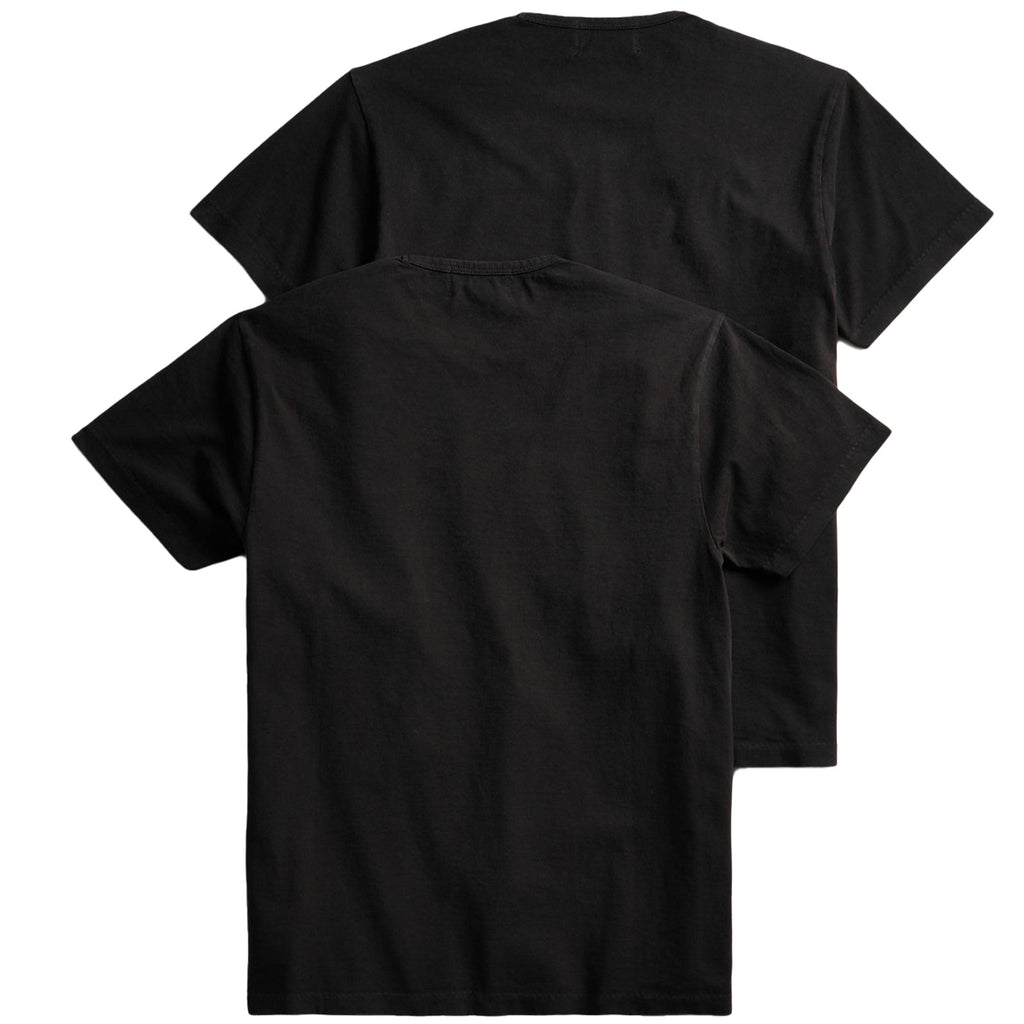 Garment-Dyed Pocket T-Shirt Two-Pack - Black