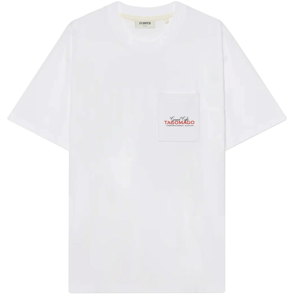 Pompeii Caf Tomago Graphic T-Shirt - White