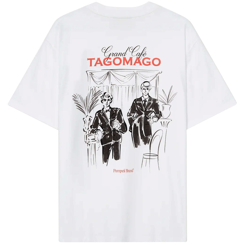 Pompeii Caf Tomago Graphic T-Shirt - White