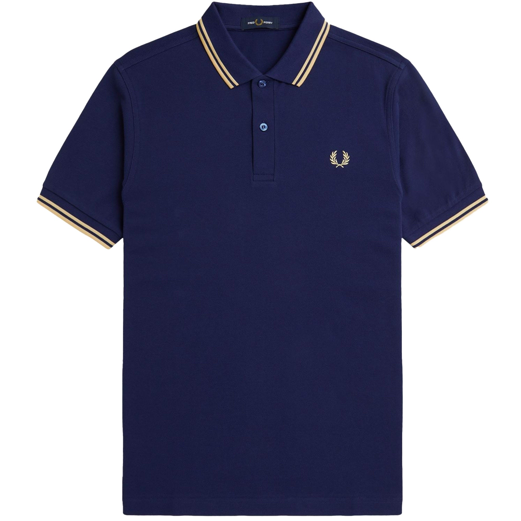 Fred Perry M3600 Twin Tipped Polo Shirt - French Navy