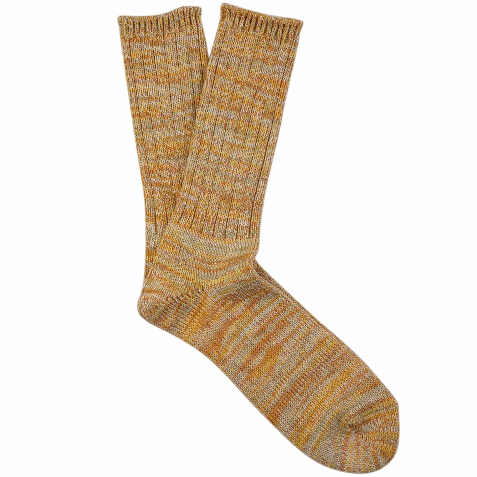 Anonymous Ism 5 Colour Mix Crew Socks - Gold