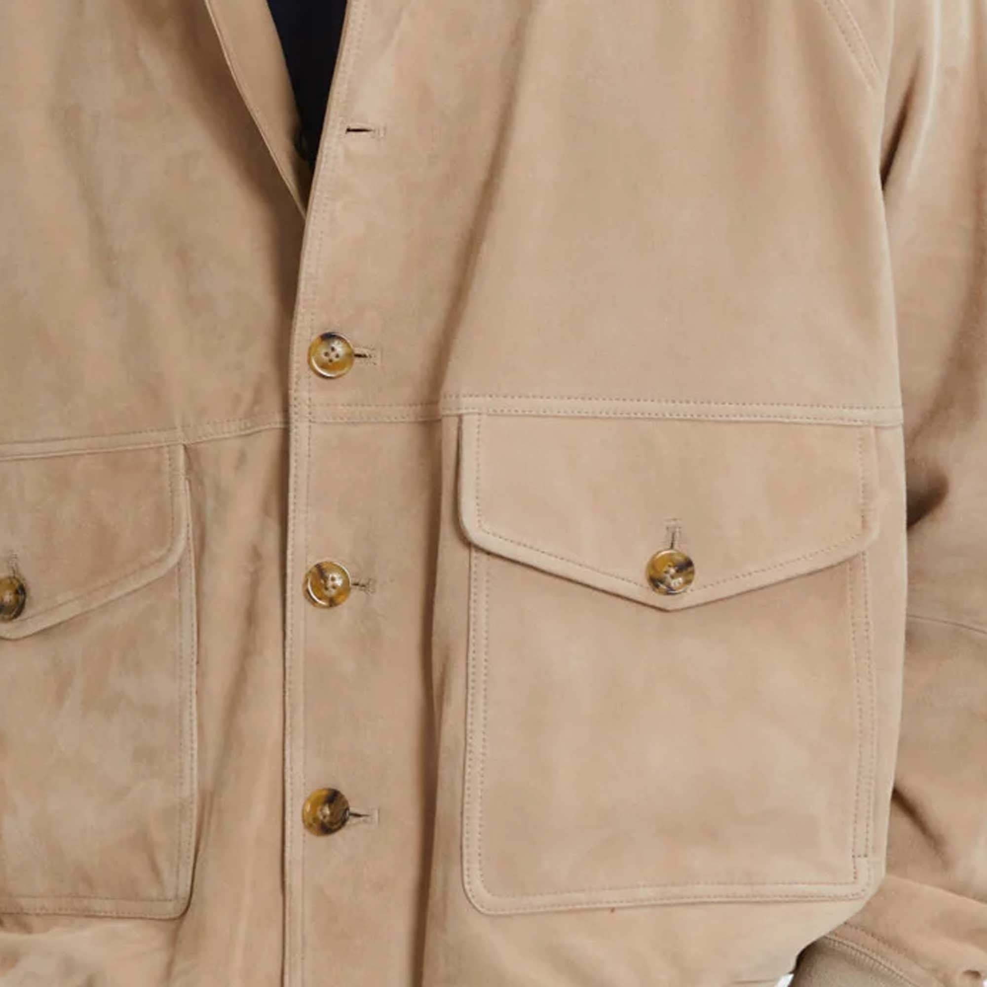 Baracuta Shawl Collar Bomber Jacket - Sandstone