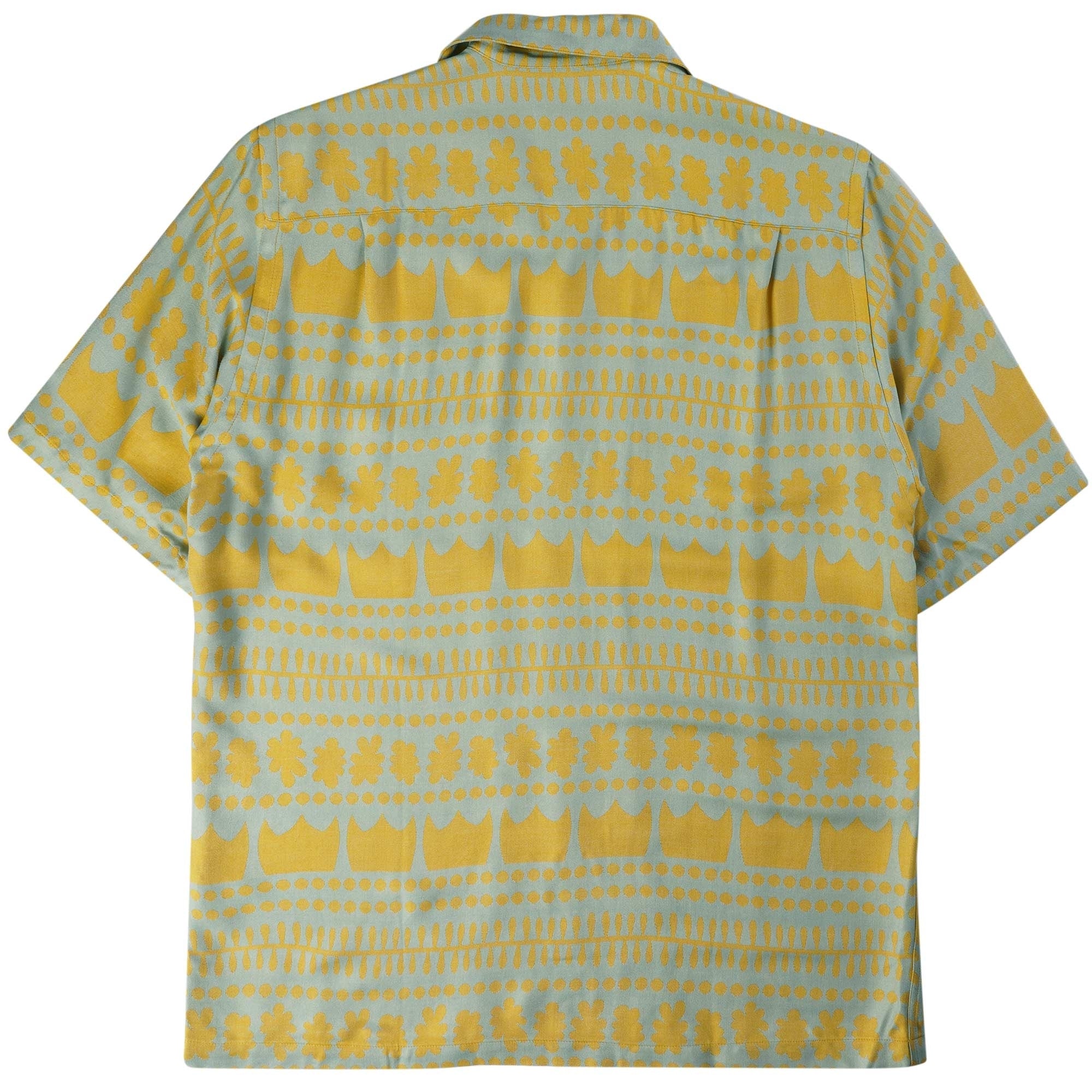 Portuguese Flannel Barca Shirt - Teal and Yellow