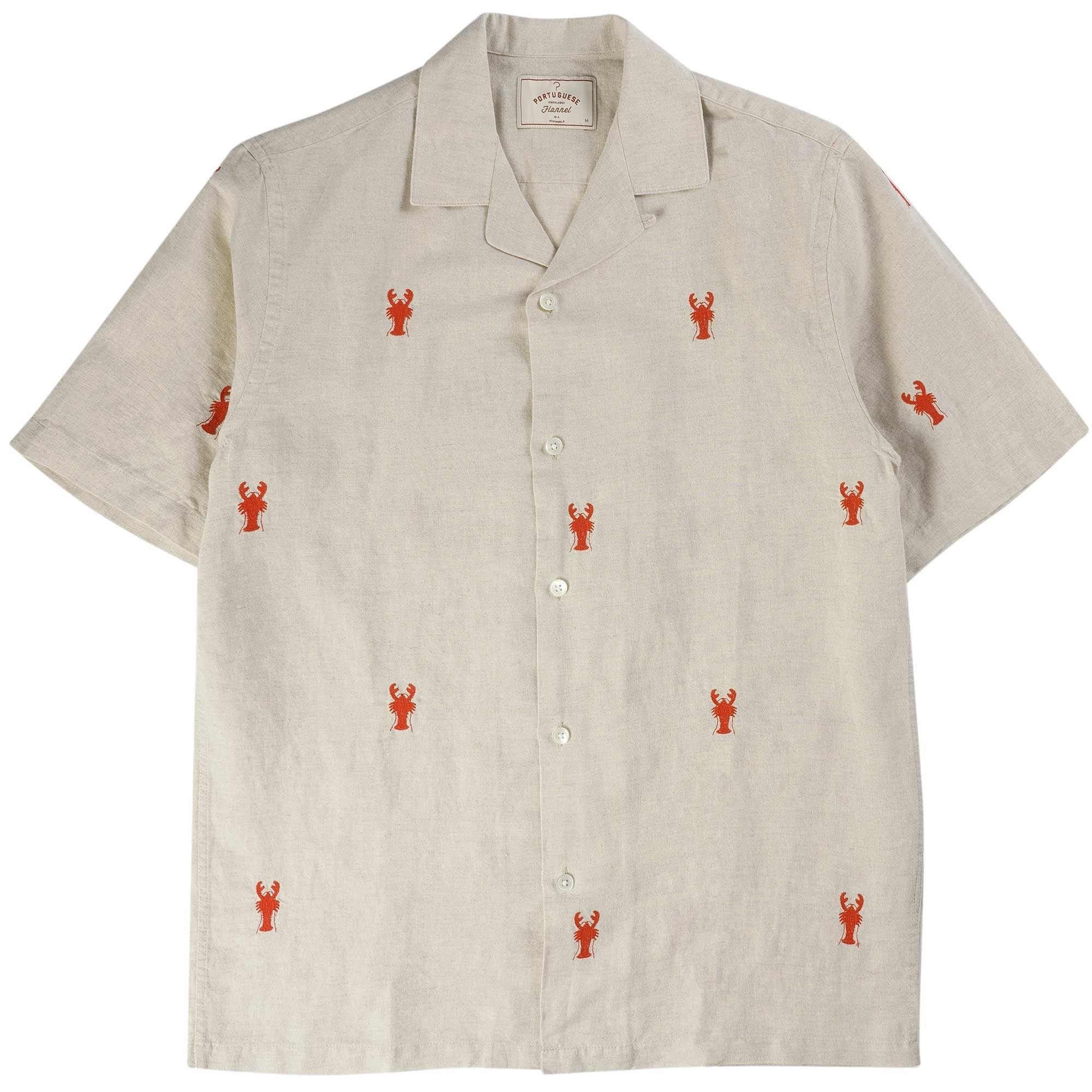 Portuguese Flannel Lobster Shirt - Ecru