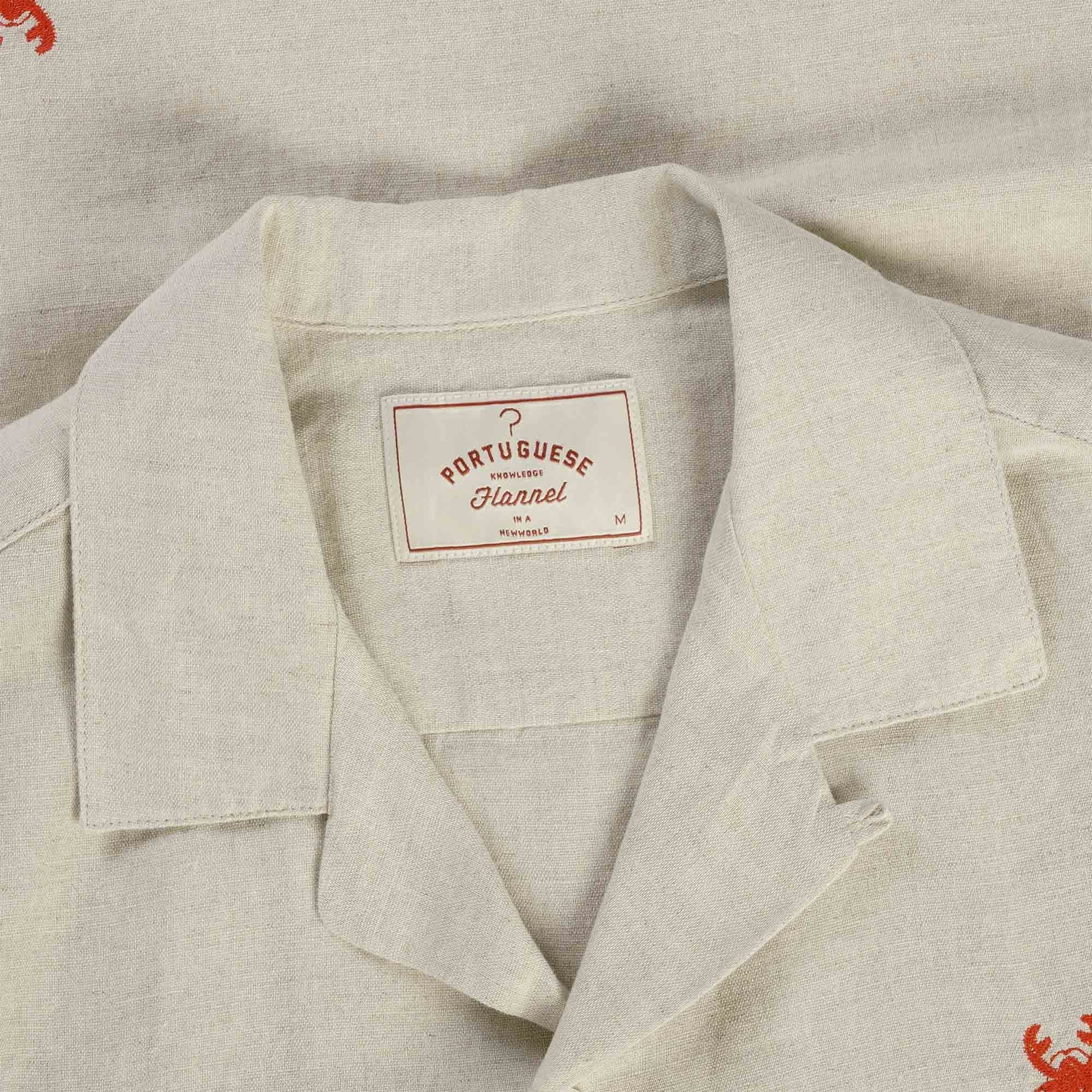 Portuguese Flannel Lobster Shirt - Ecru