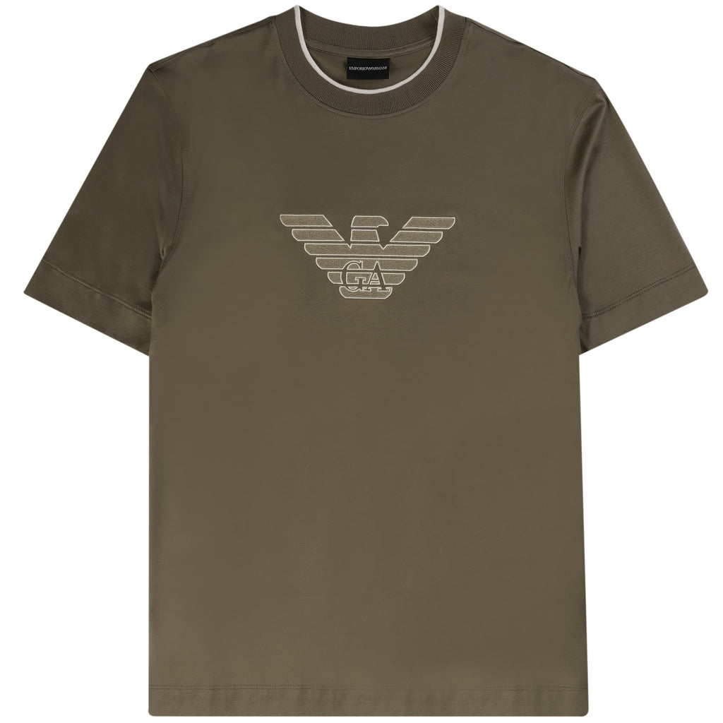 Logo-Flocked Jersey T-Shirt - Morel