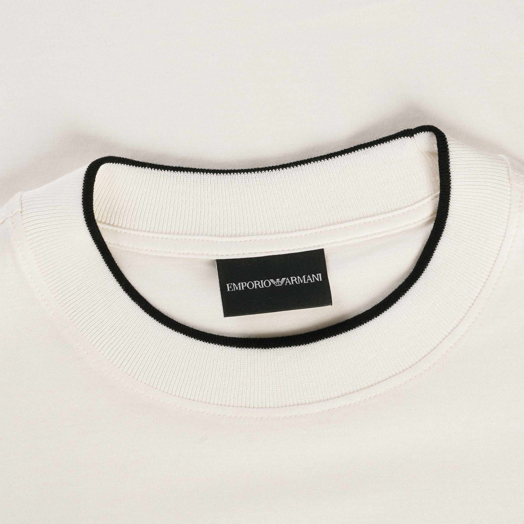 Logo-Flocked Jersey T-Shirt - Vanilla