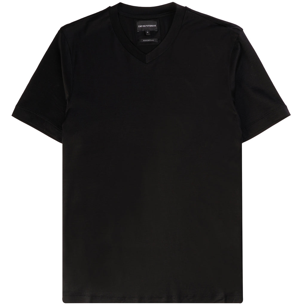 Emporio Armani Plain T-Shirt - Black