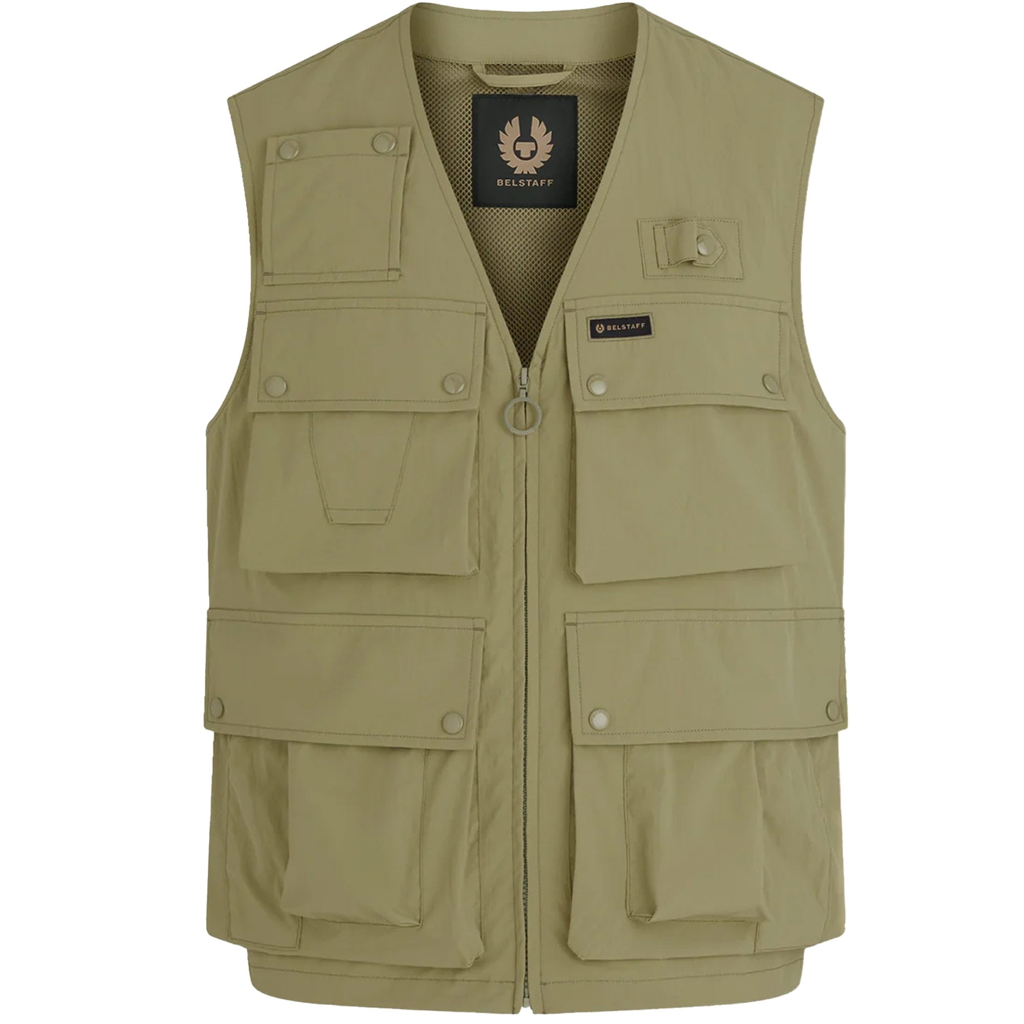Belstaff Castmaster Gilet - Aloe – Stuarts London