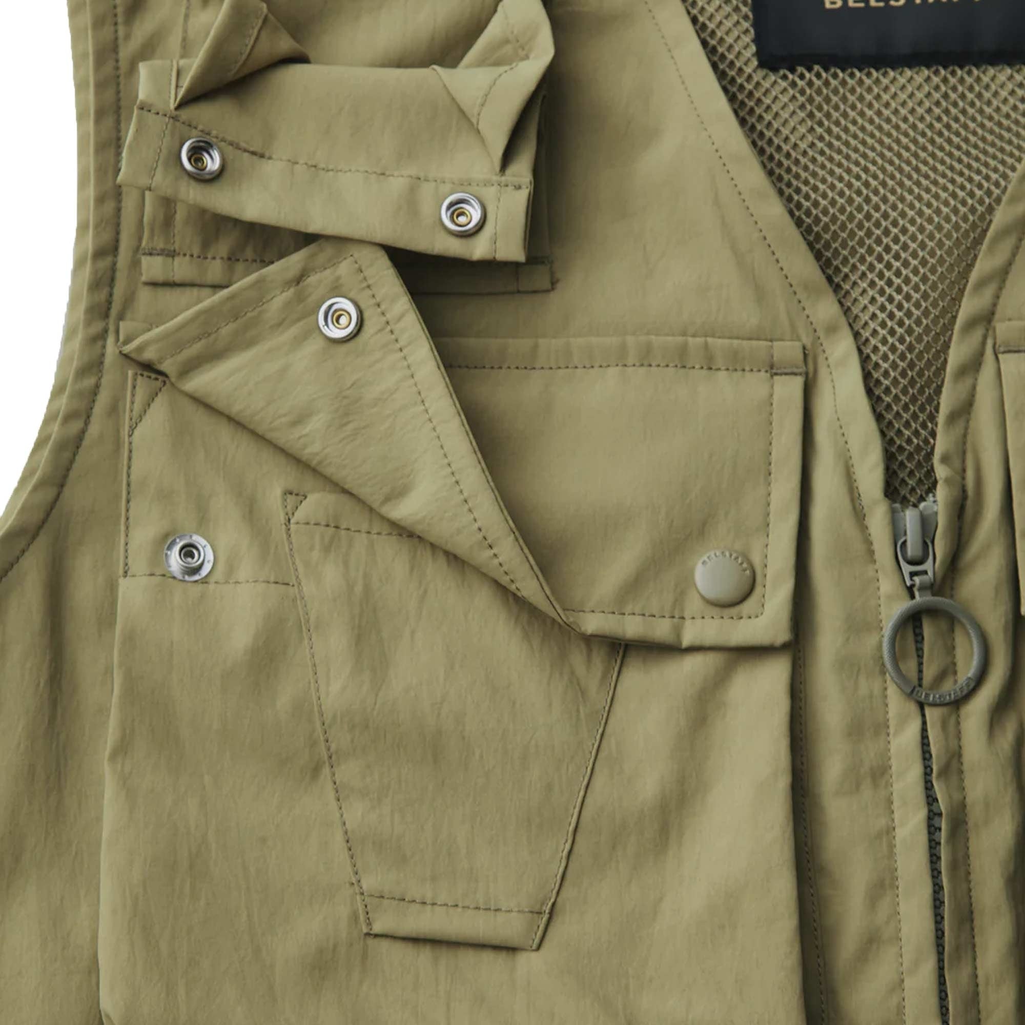 Belstaff Castmaster Gilet - Aloe – Stuarts London