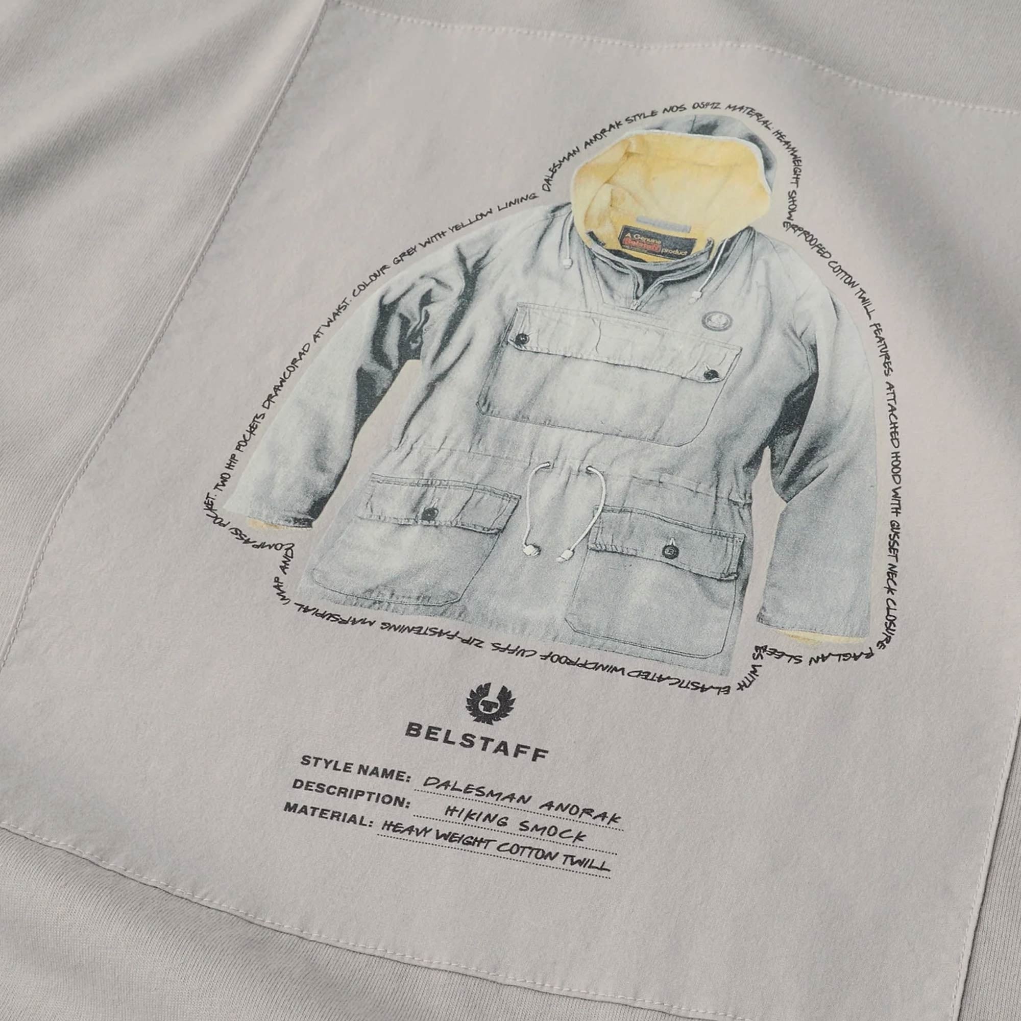 Belstaff Dalesman Graphic T-Shirt - Cloud Grey