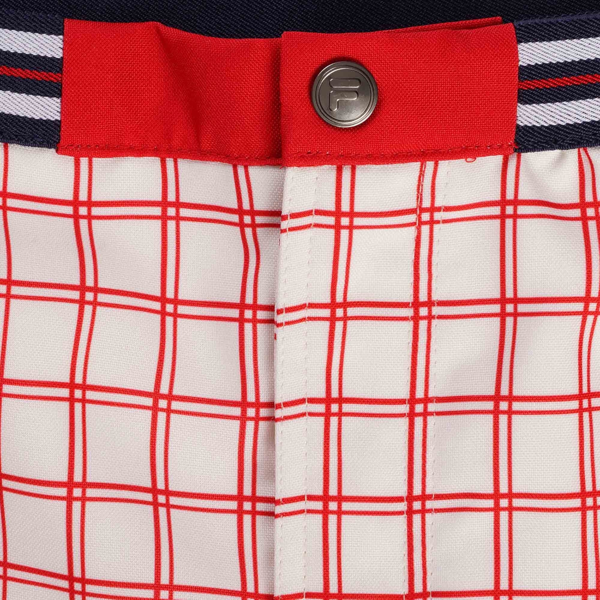 Fila Vintage Brookes Check Shorts - Gardenia
