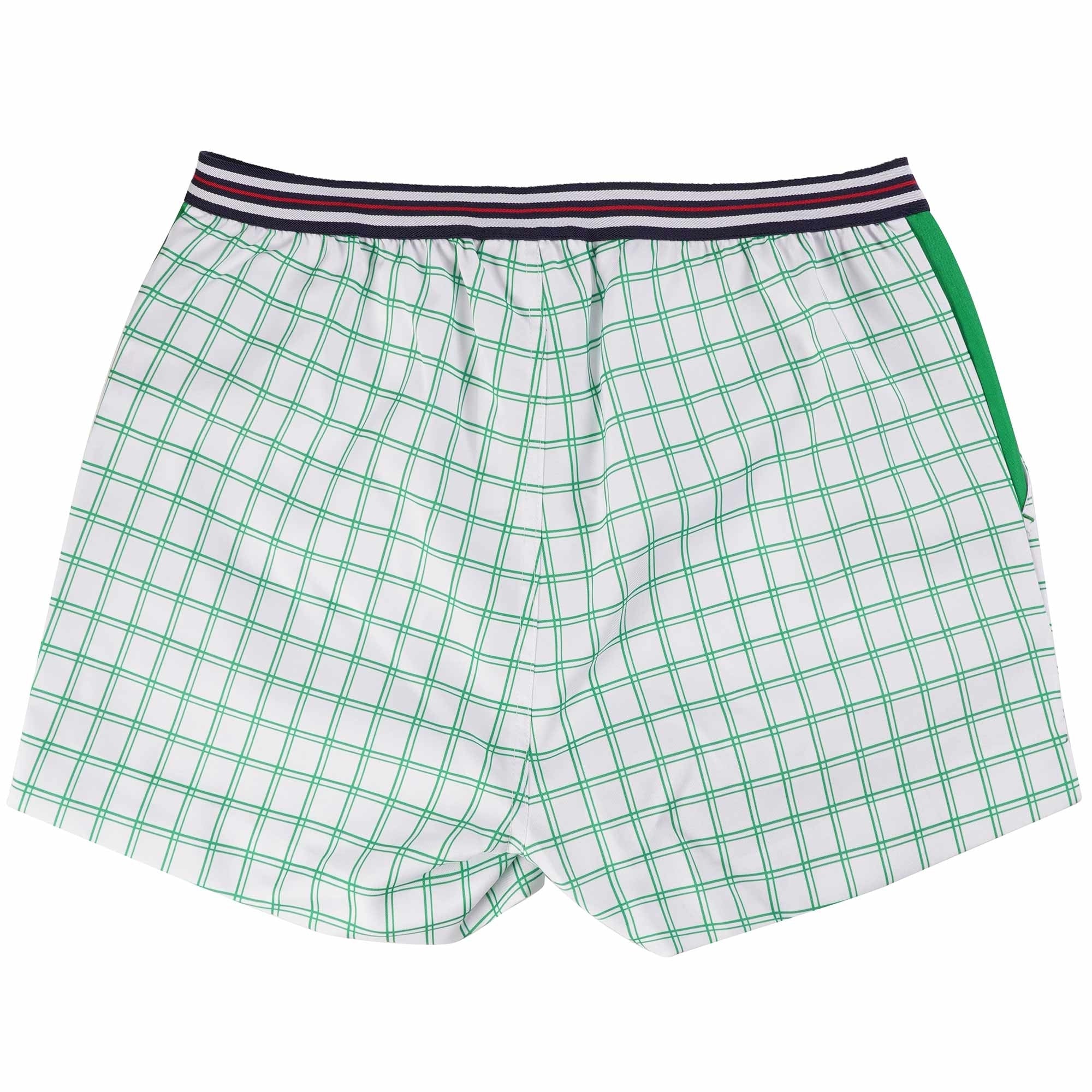 Fila Vintage Brookes Check Shorts - White and Green
