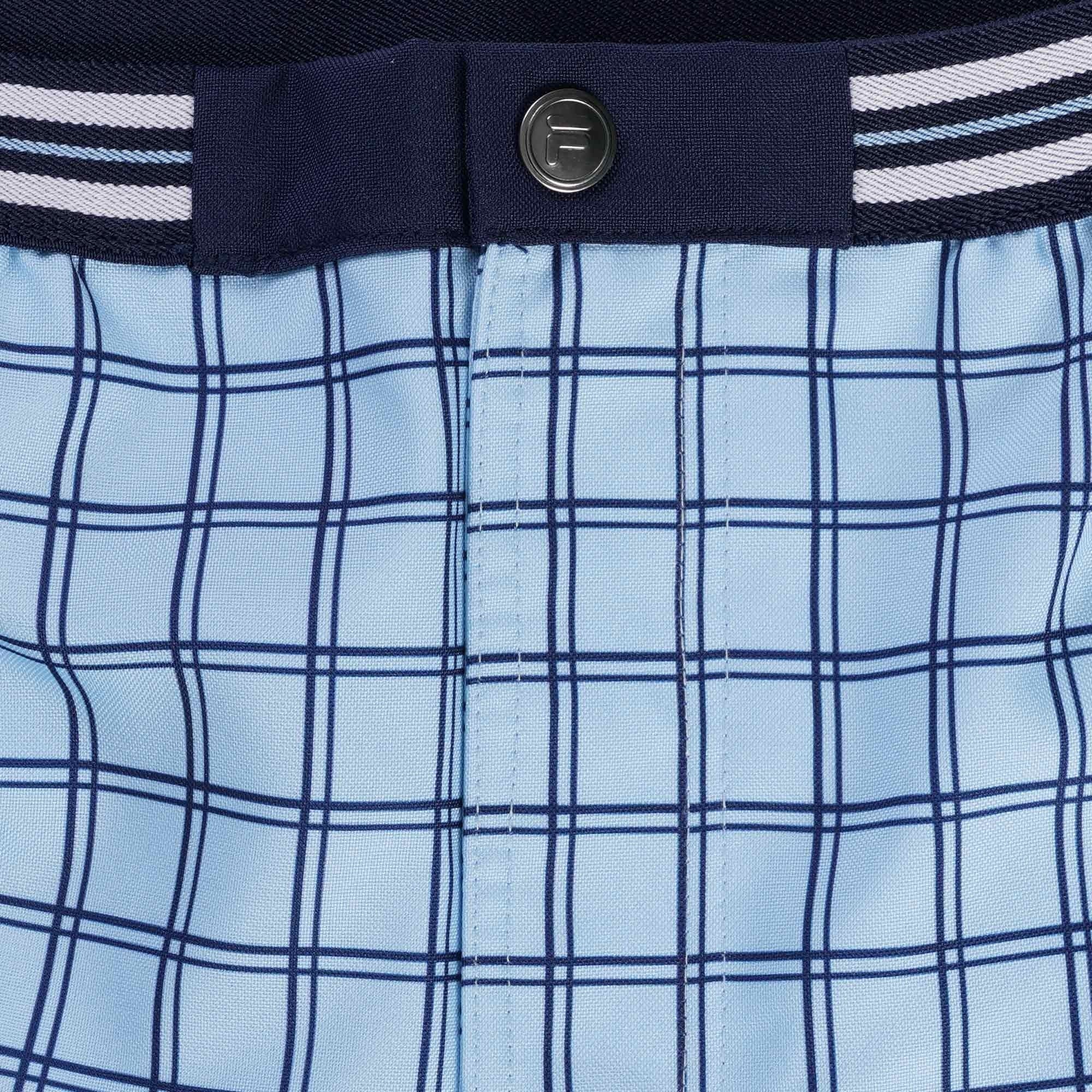 Fila Vintage Brookes Check Shorts - Blue Bell