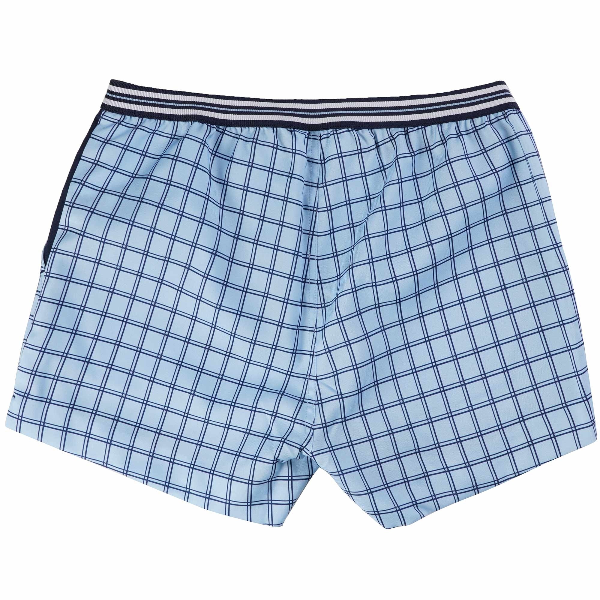 Fila Vintage Brookes Check Shorts - Blue Bell