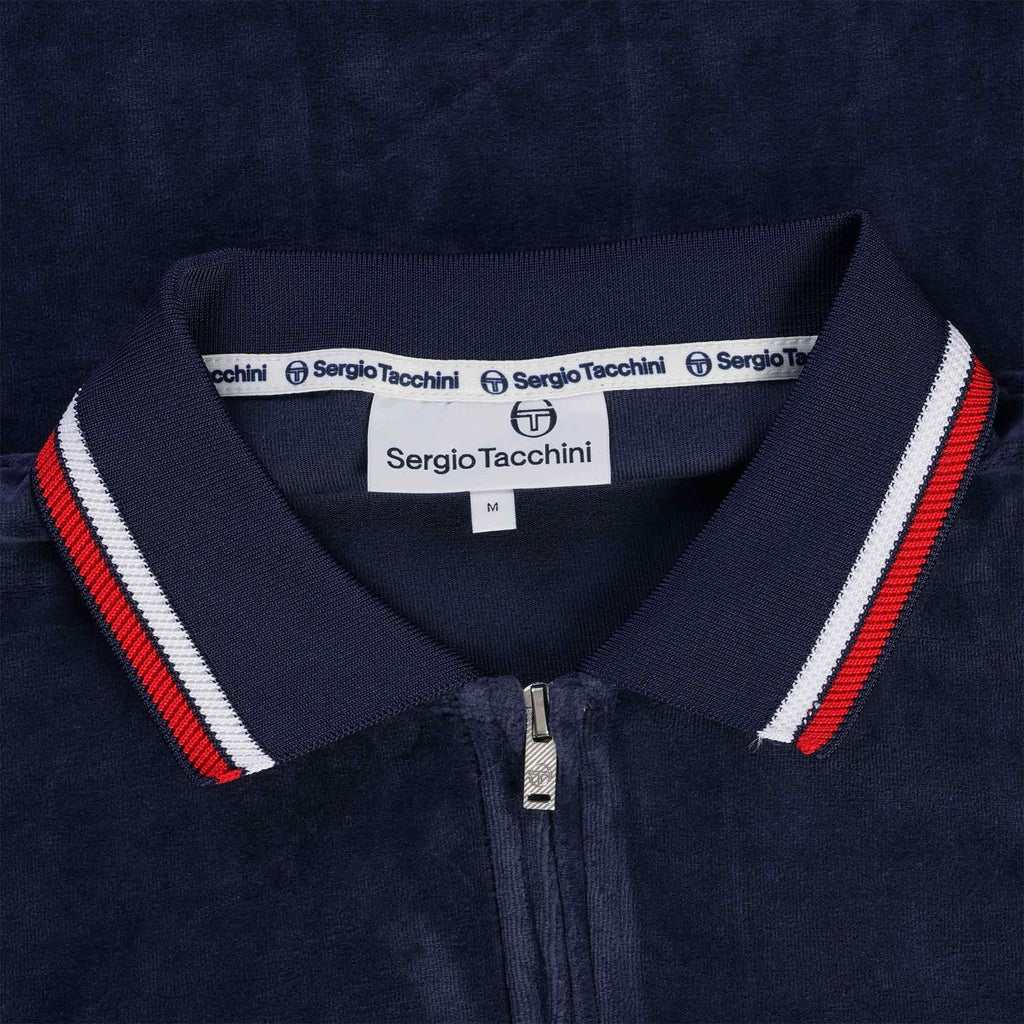 Primo Velour Polo Shirt - Maritime Blue