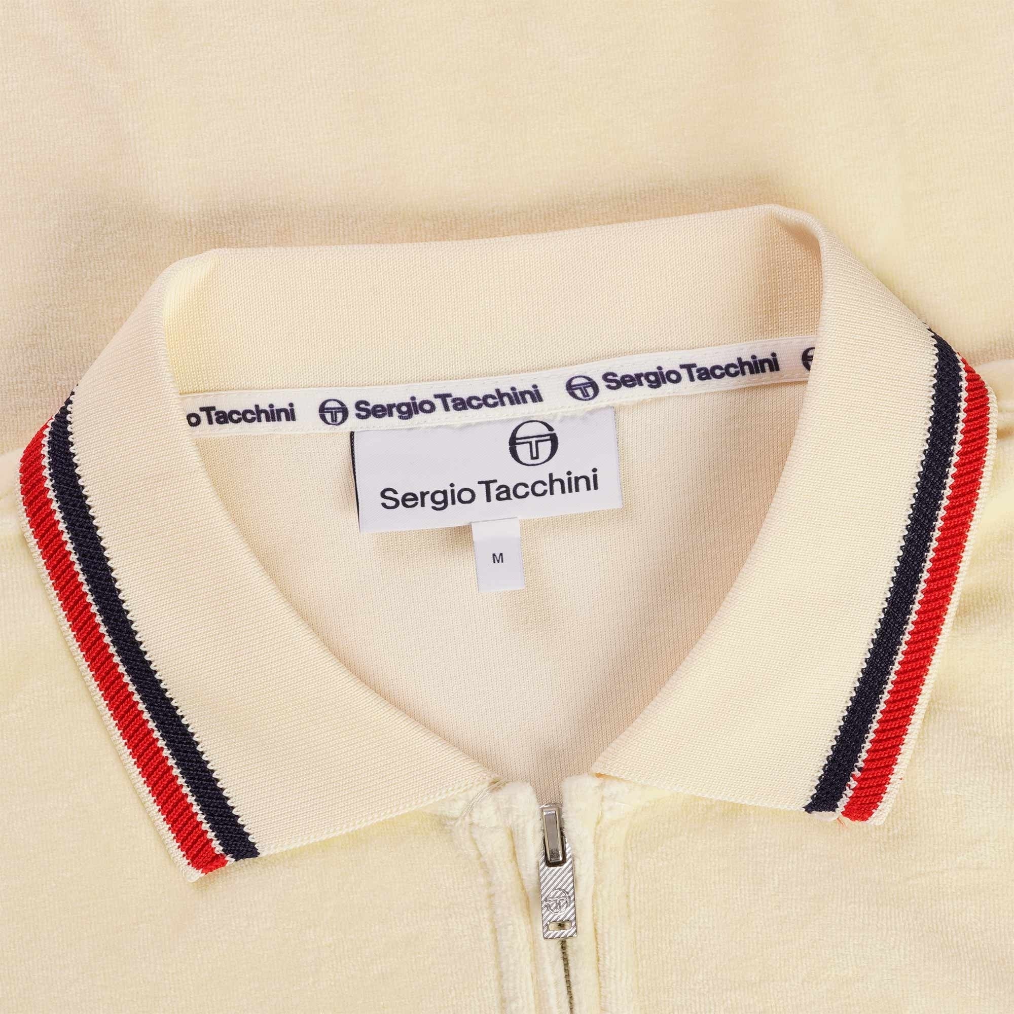 Sergio Tacchini Primo Velour Polo Shirt - Pearled