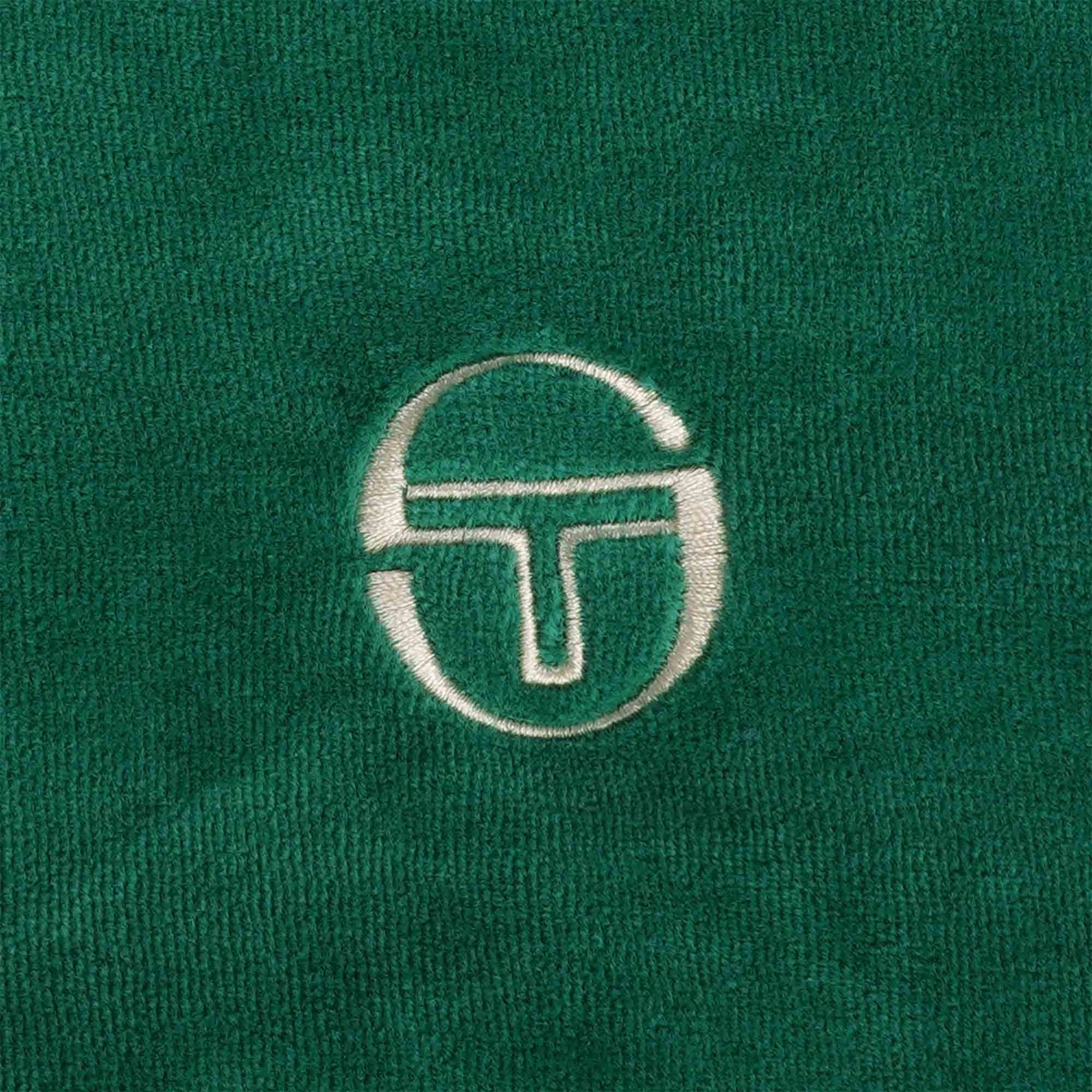 Sergio Tacchini Primo Velour Polo Shirt - Evergreen