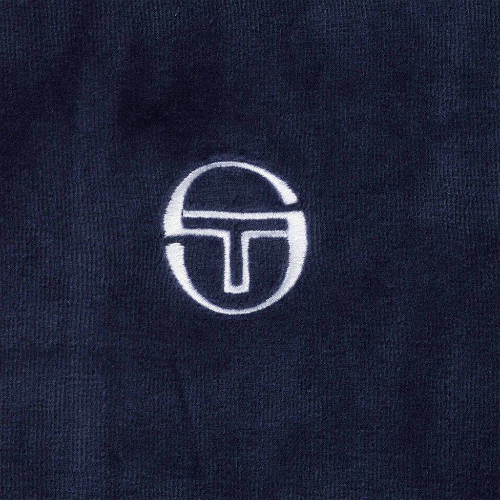 Eddie Velour Track Top - Maritime Blue