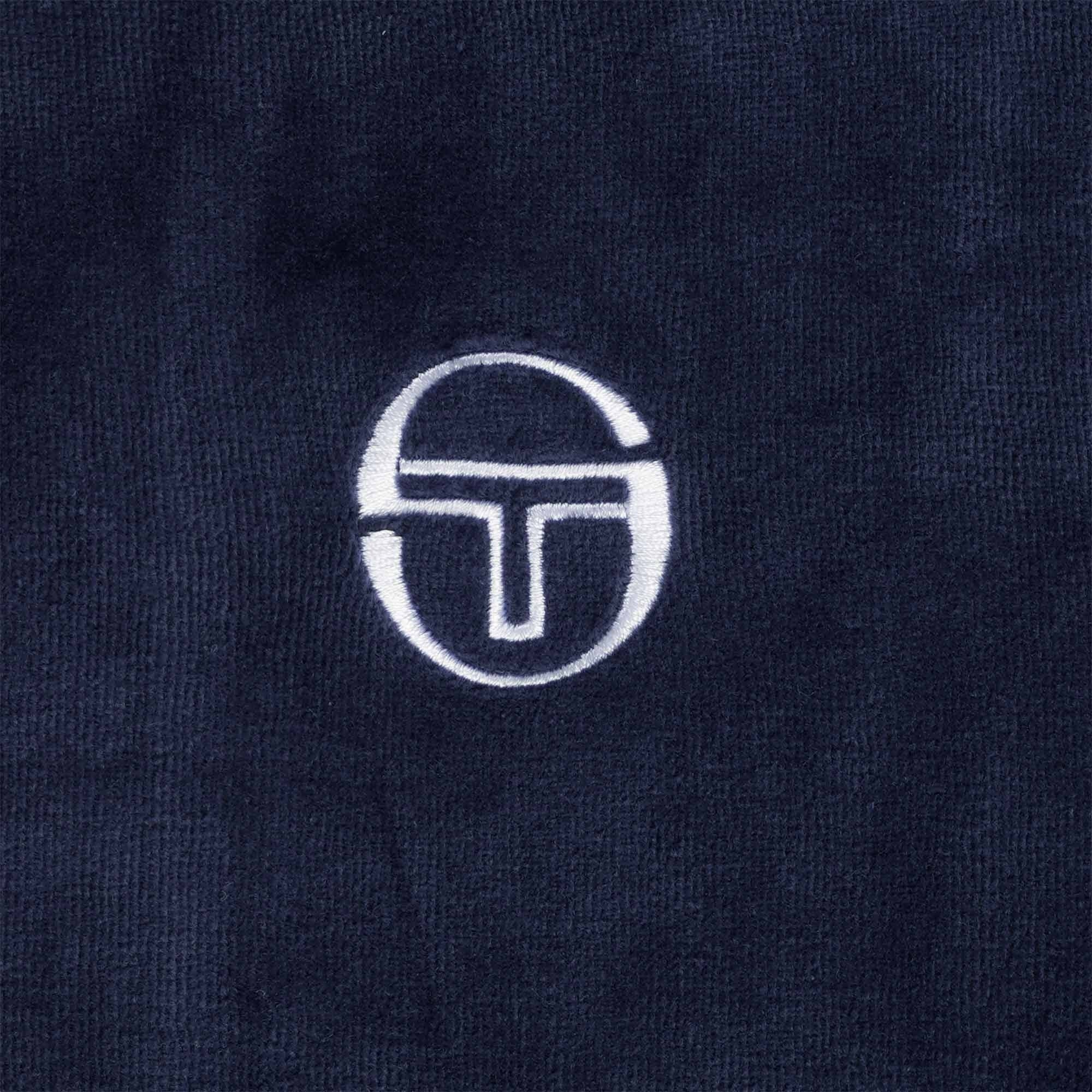 Eddie Velour Track Top - Maritime Blue