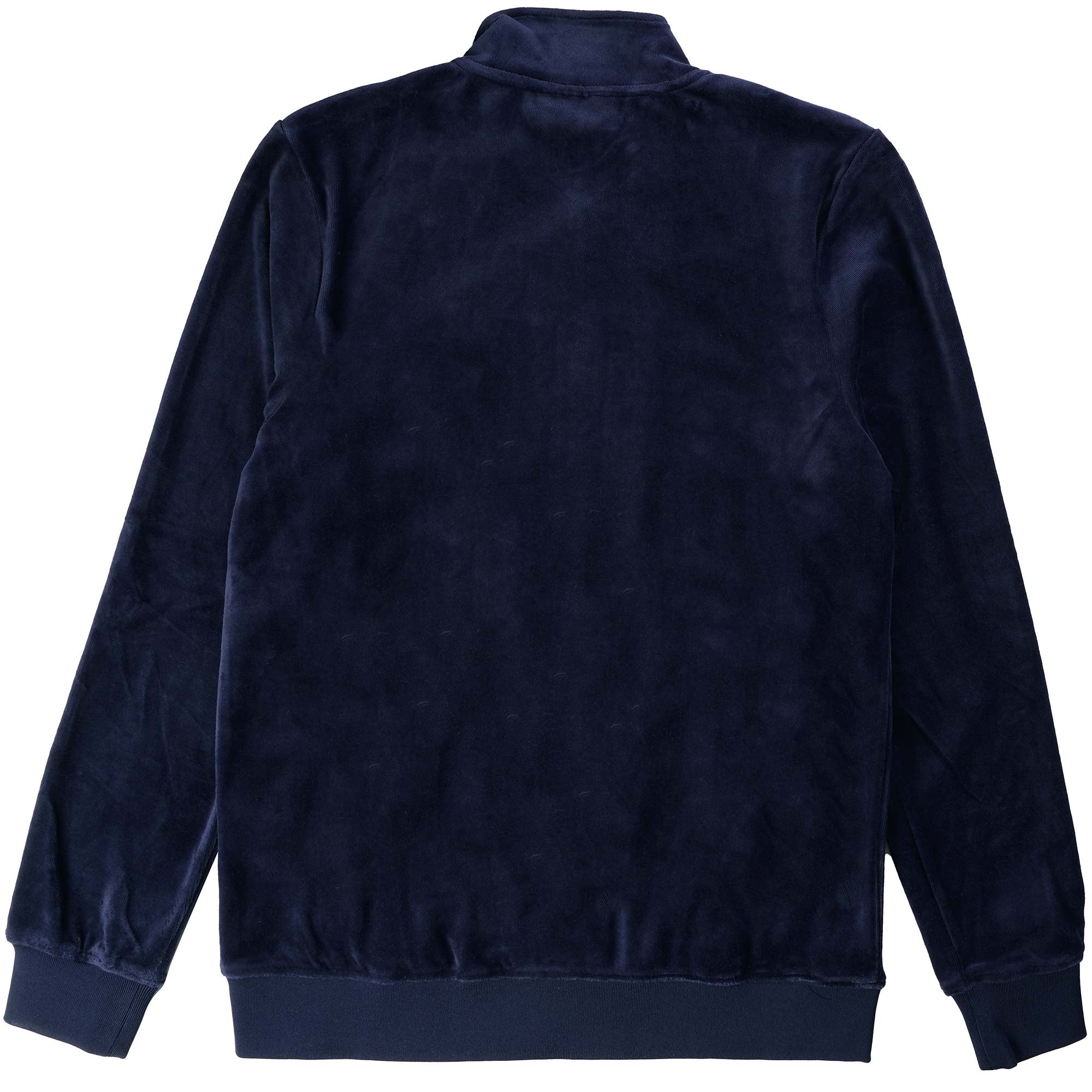 Eddie Velour Track Top - Maritime Blue