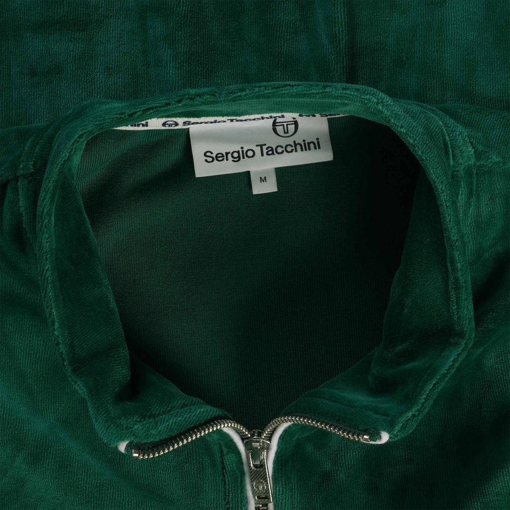 Sergio Tacchini Eddie Velour Track Top - Evergreen