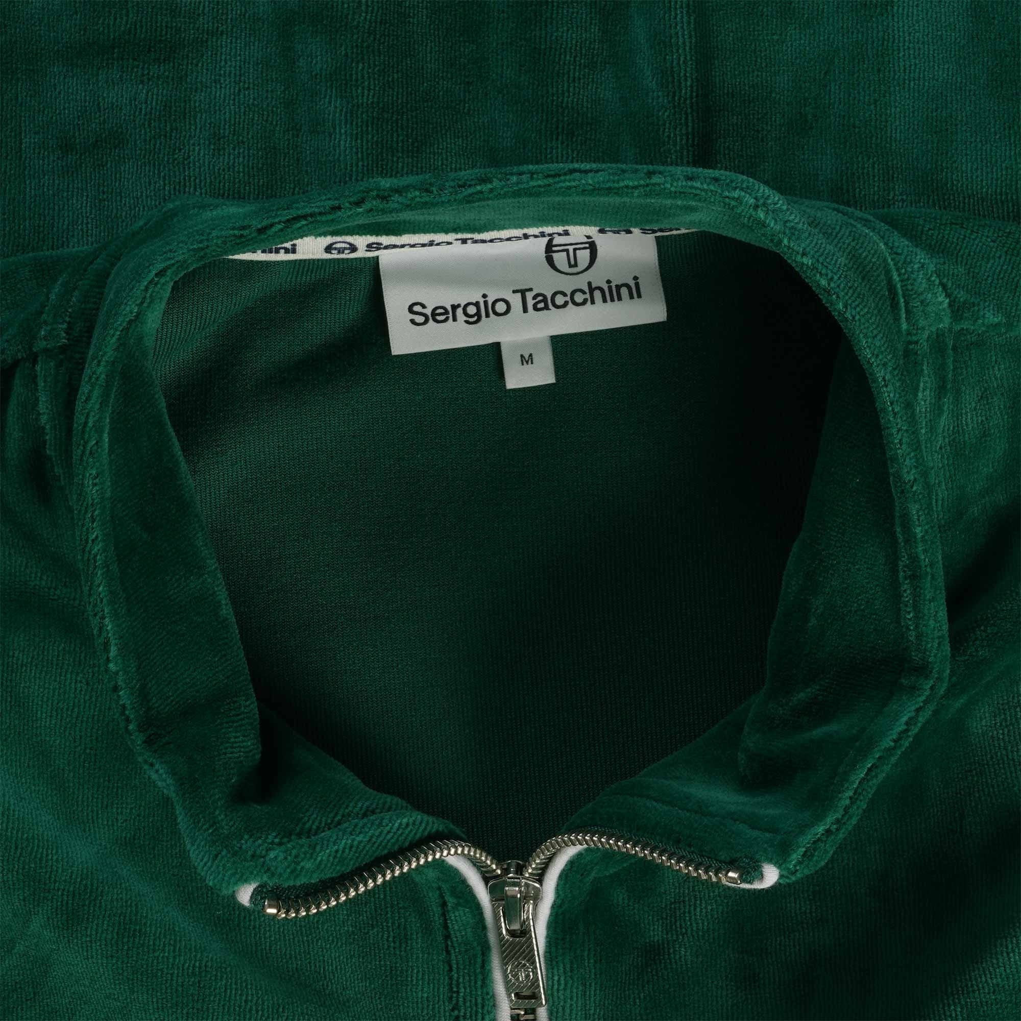Sergio Tacchini Eddie Velour Track Top - Evergreen