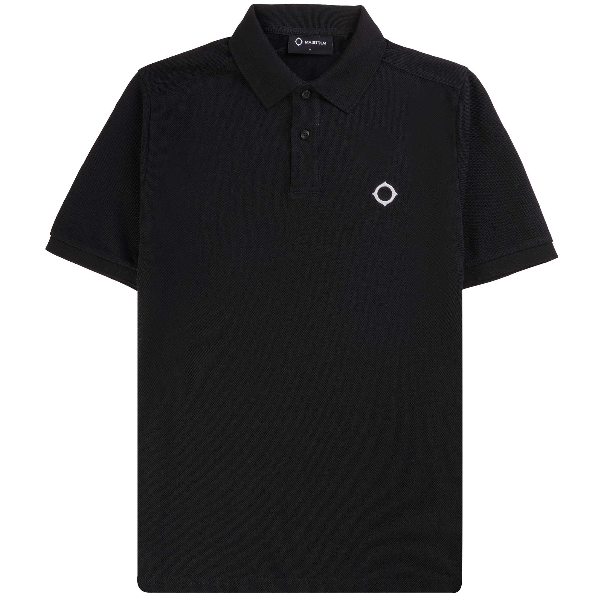 Ma Strum Short Sleeve Pique Polo Shirt - Black