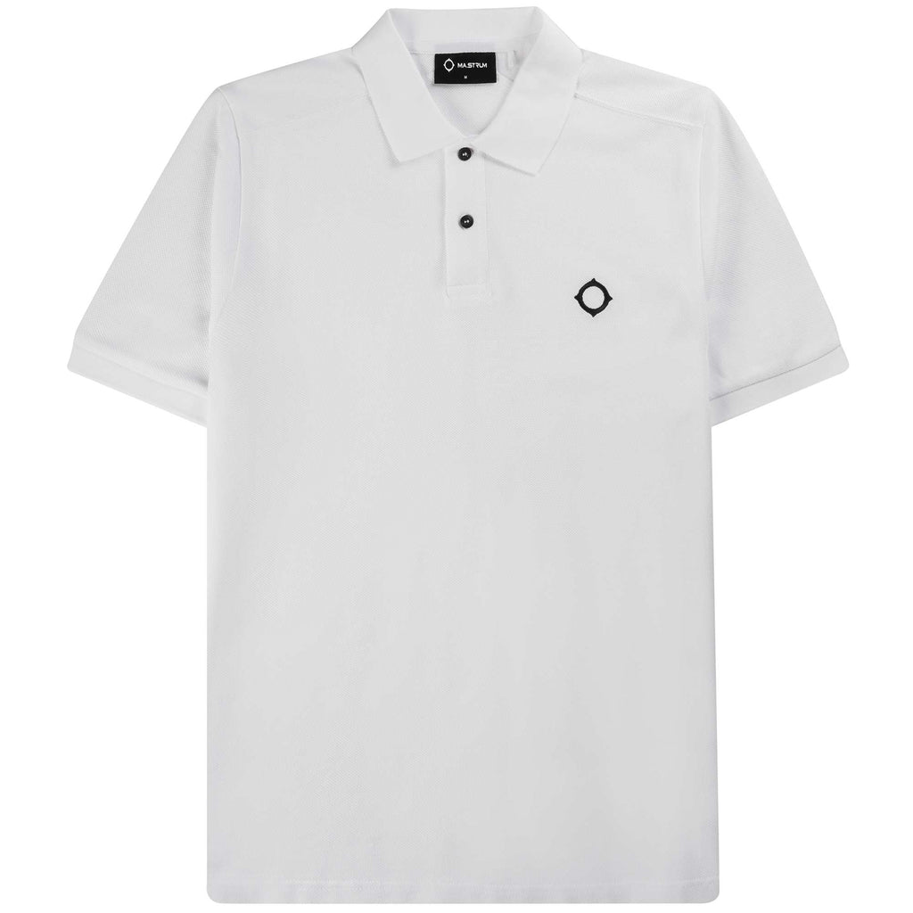 Ma Strum Short Sleeve Pique Polo Shirt - Optic White