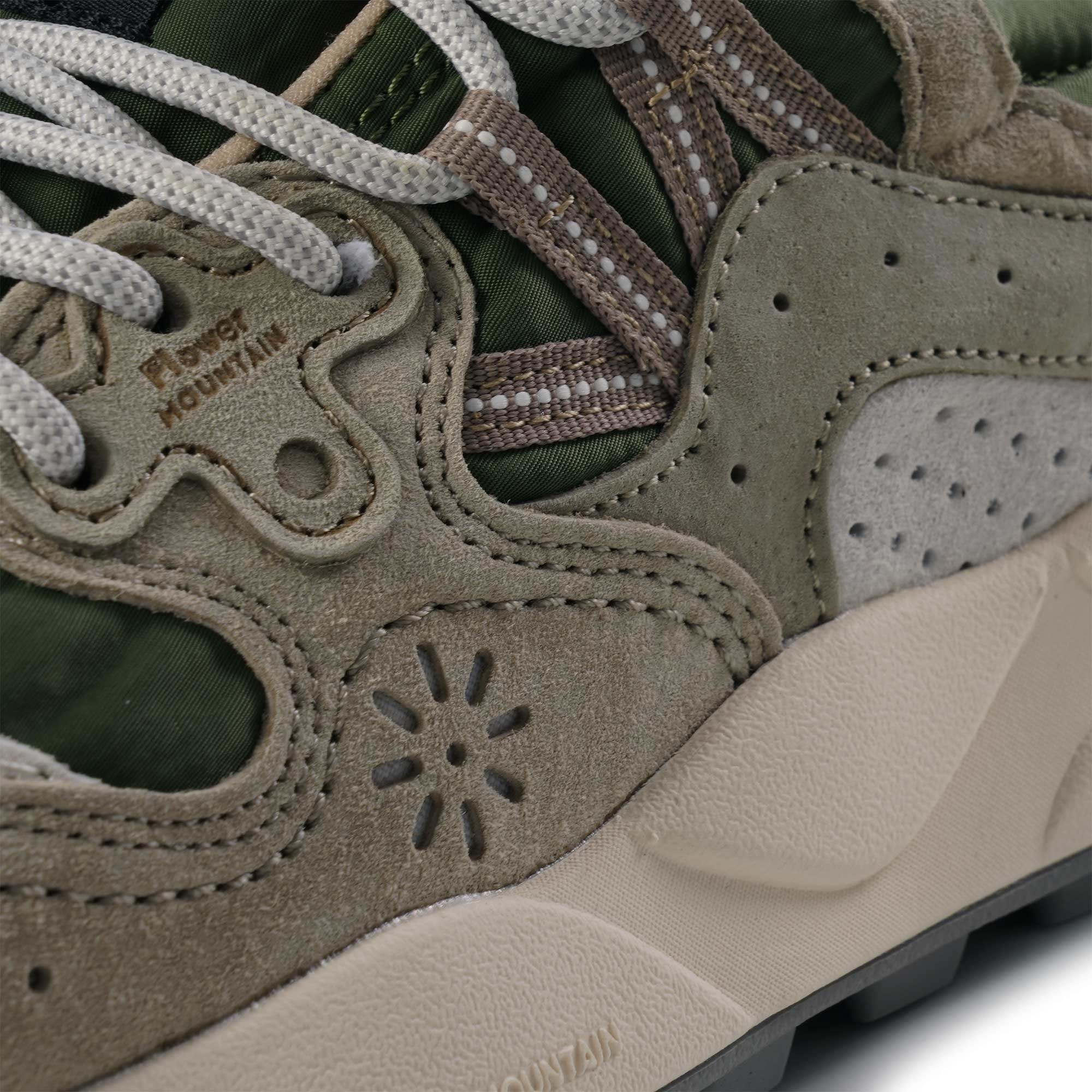 Flower Mountain Yamano 3 - Off White and Military Green