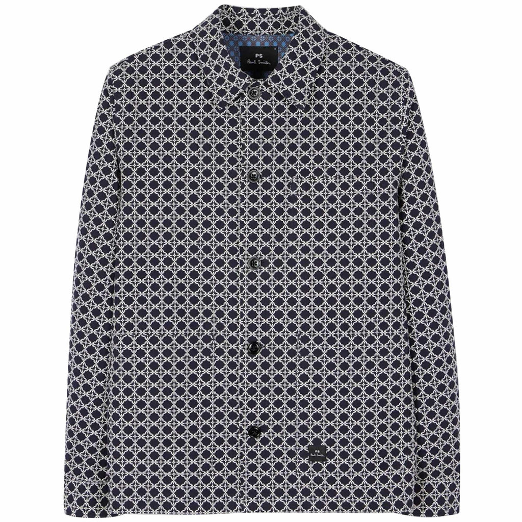 Paul Smith Cross-Stitch Cotton Jacket - Dark Navy