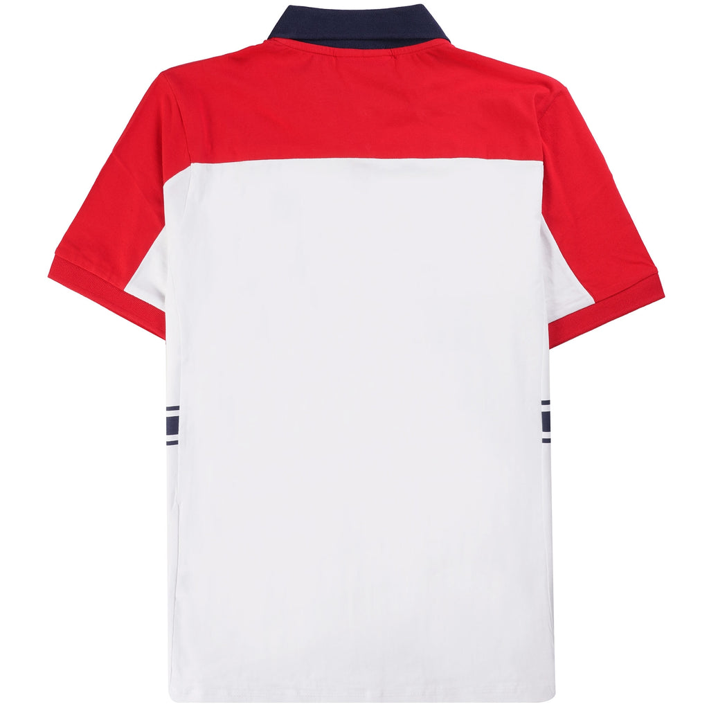 Fila Vintage Mivvi Polo Shirt - White and Red